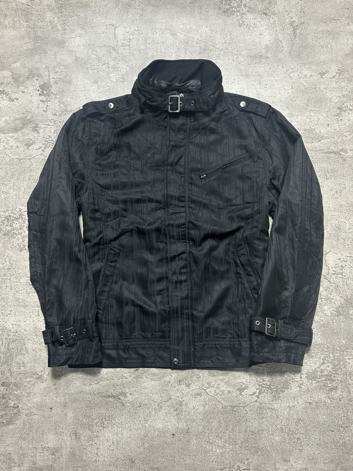 Japanese Brand 2000s Bareback Black Buckle Jacket Archive Size US L / EU 52-54 / 3 - 1 Thumbnail