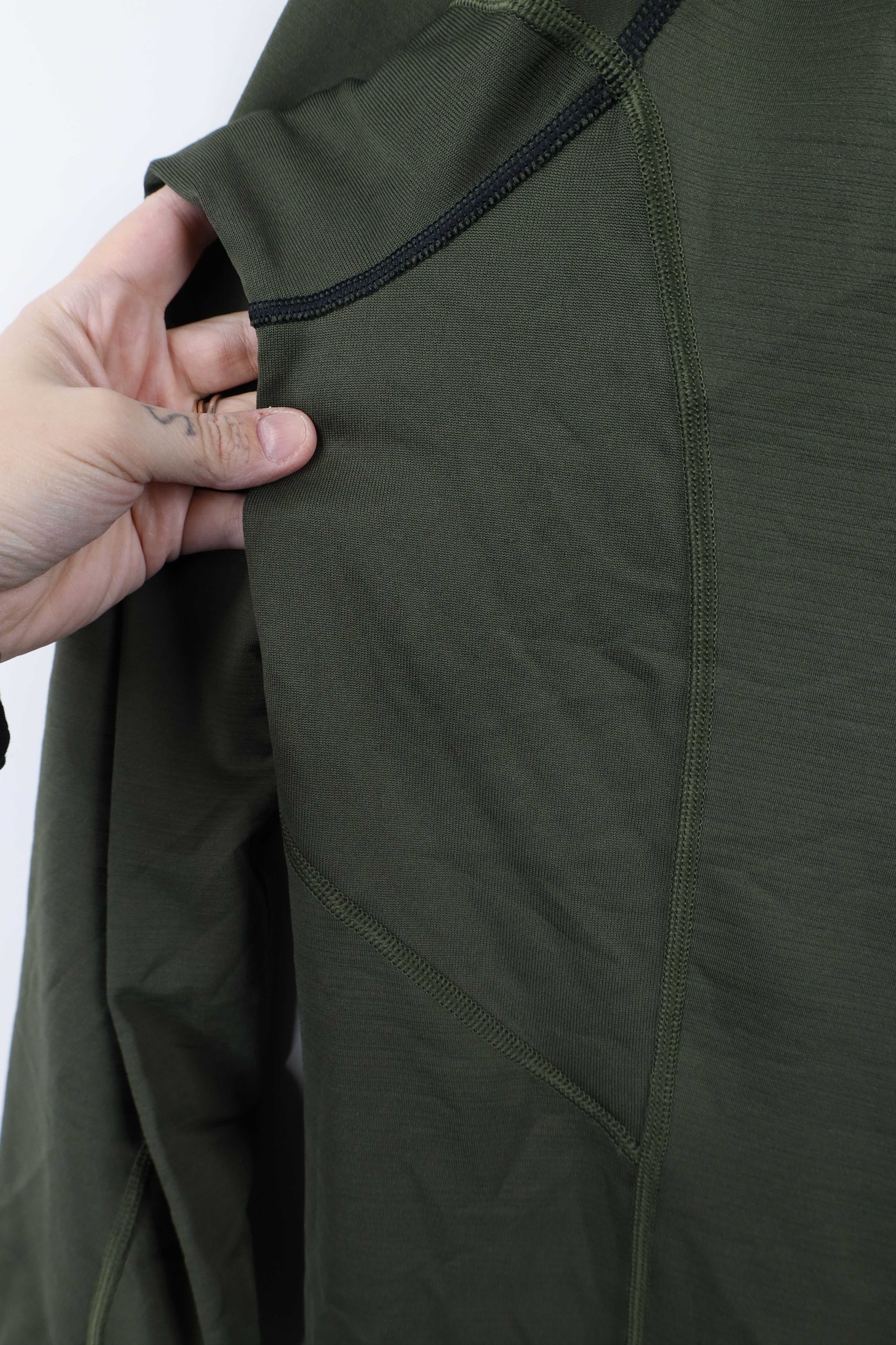 Nike × Vintage Nike Pro Hyperwarm Long Sleeve Training Outdoor Shirt Green Size US XXL / EU 58 / 5 - 10 Thumbnail