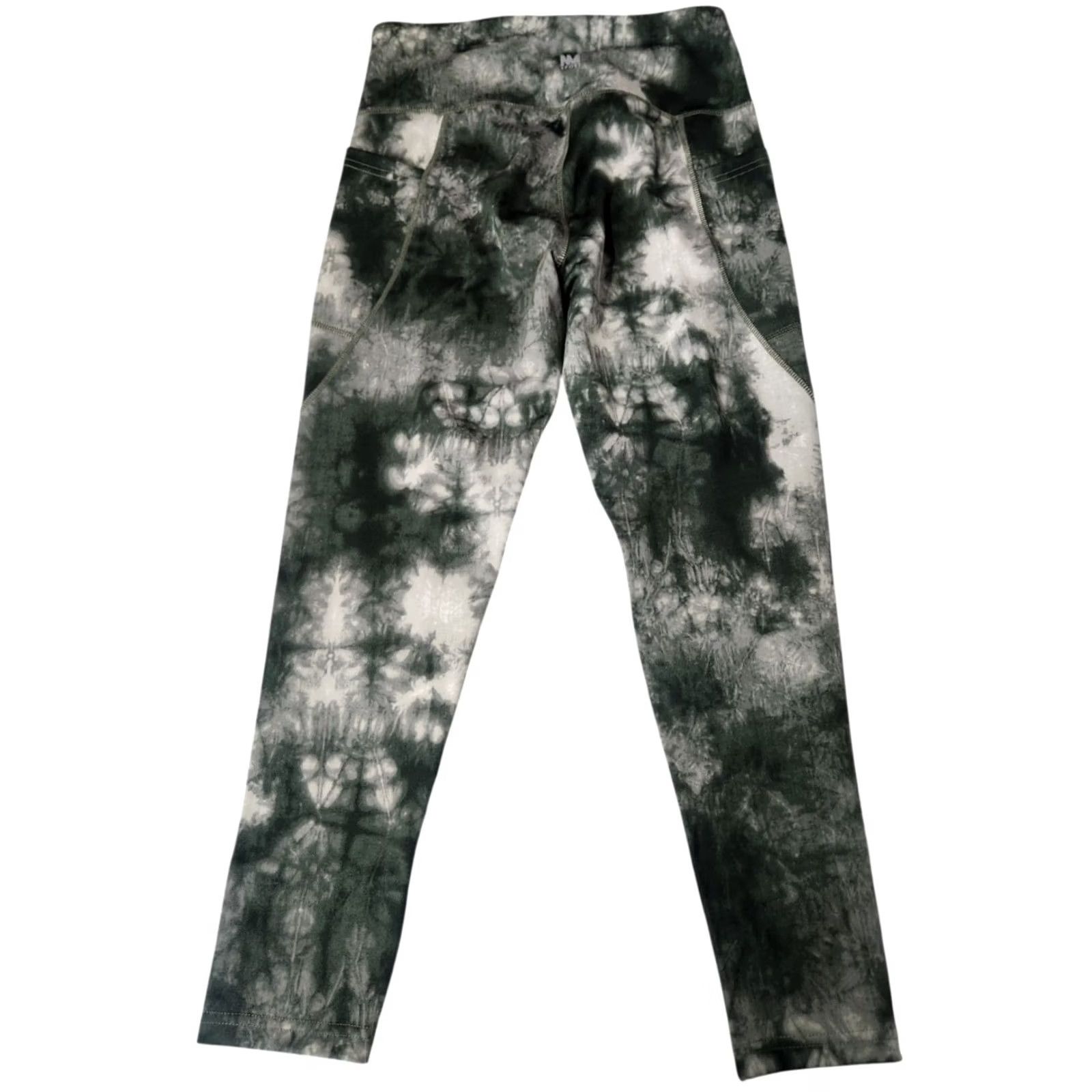 Nicole Miller Nicole Miller Womens L Cropped Leggings Pockets Green Size 36" / US 14 / IT 50 - 2 Thumbnail