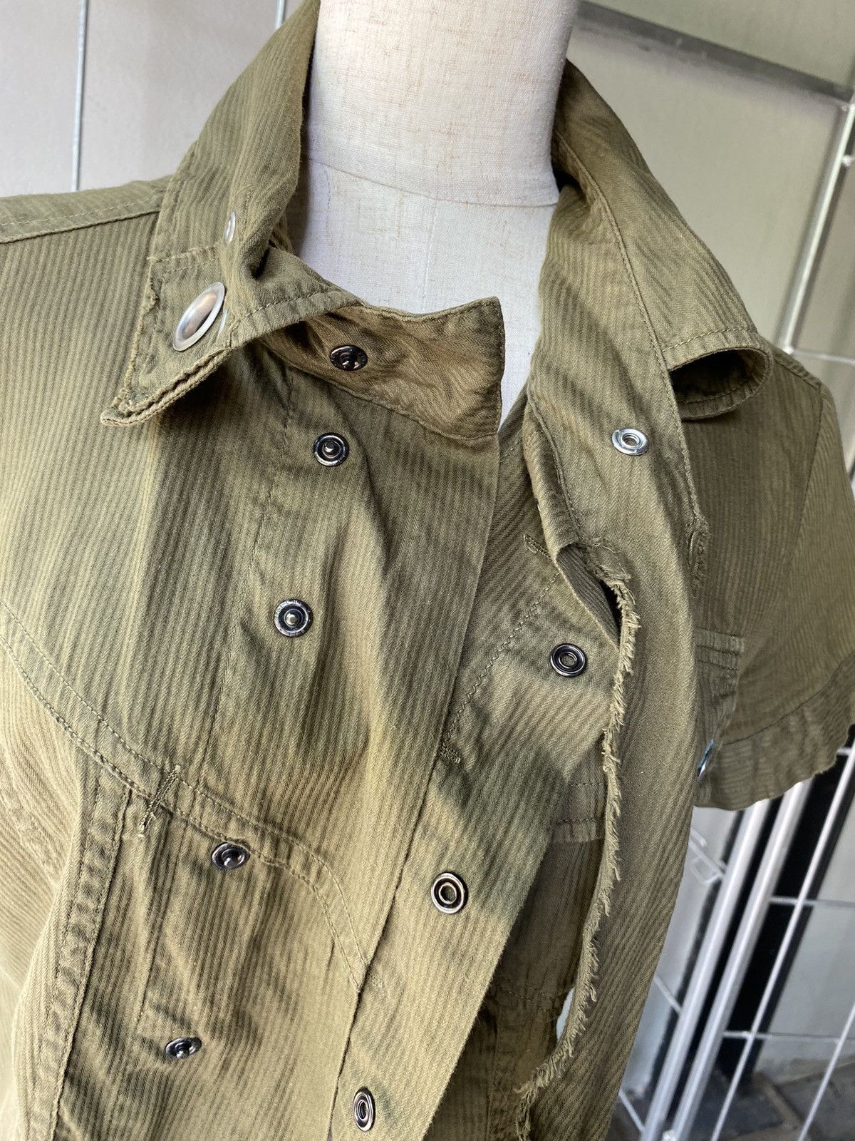Diesel DIESEL Olive Snap Button Shirt Size M / US 6-8 / IT 42-44 - 13 Thumbnail
