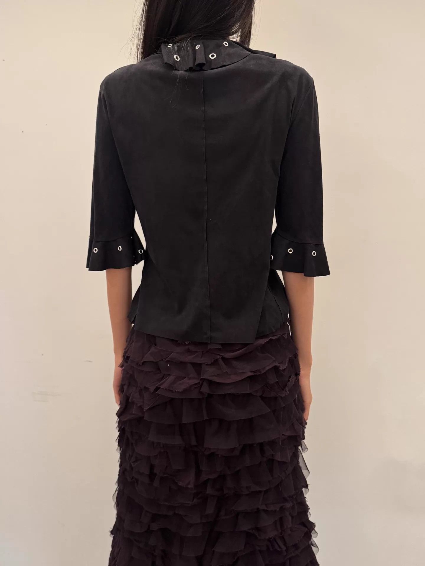 Vintage Vintage Italian Lace-up Ruffle Rivet Cardigan L Size L / US 10 / IT 46 - 5 Thumbnail