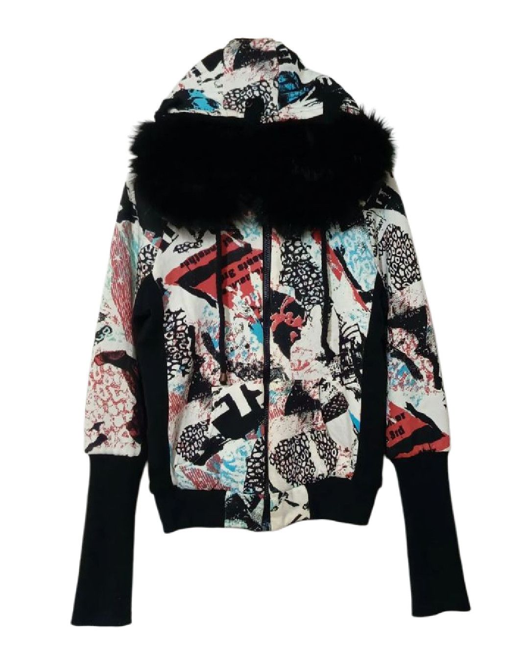 Hysteric Glamour Gild Inc - Fur Parka Hoodie full image poem Size M / US 6-8 / IT 42-44 - 1 Thumbnail