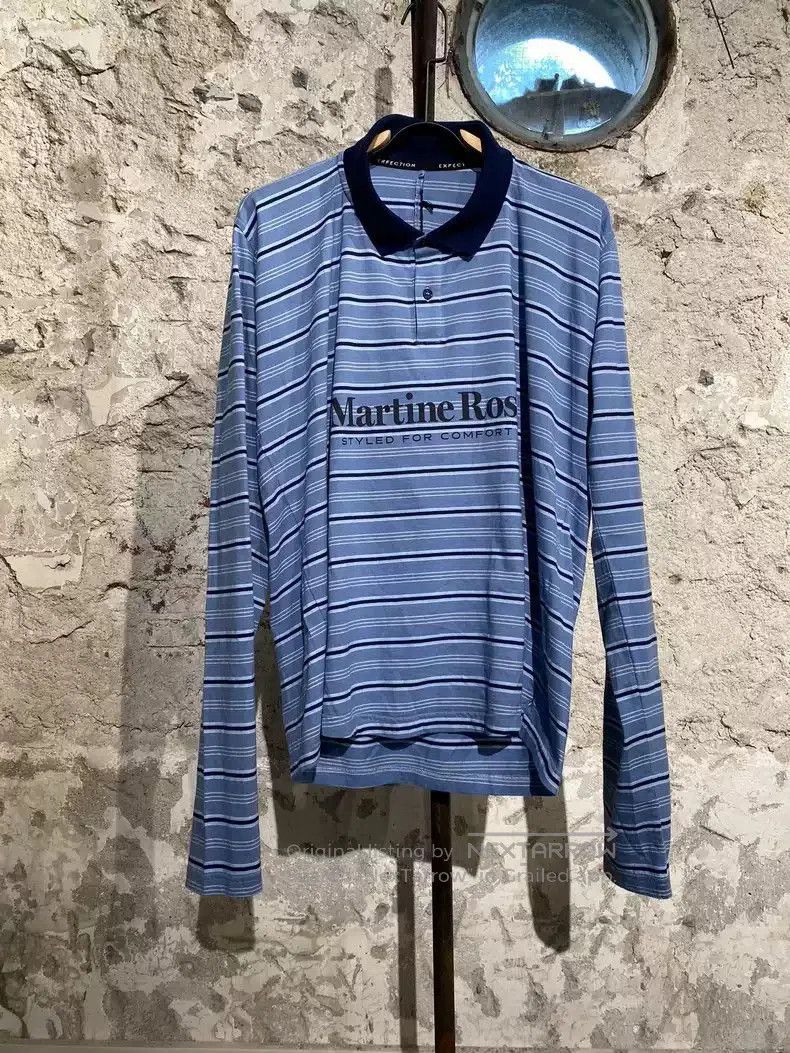 Martine Rose Martine rose blue and white striped long-sleeved T-shirt. Size US M / EU 48-50 / 2 - 1 Thumbnail