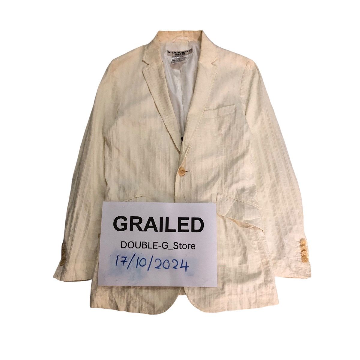 Japanese Brand × Katharine Hamnett London 📌Vintage Chore Biker Jacket Zipper Katharine Hamnett Size US M / EU 48-50 / 2 - 1 Thumbnail