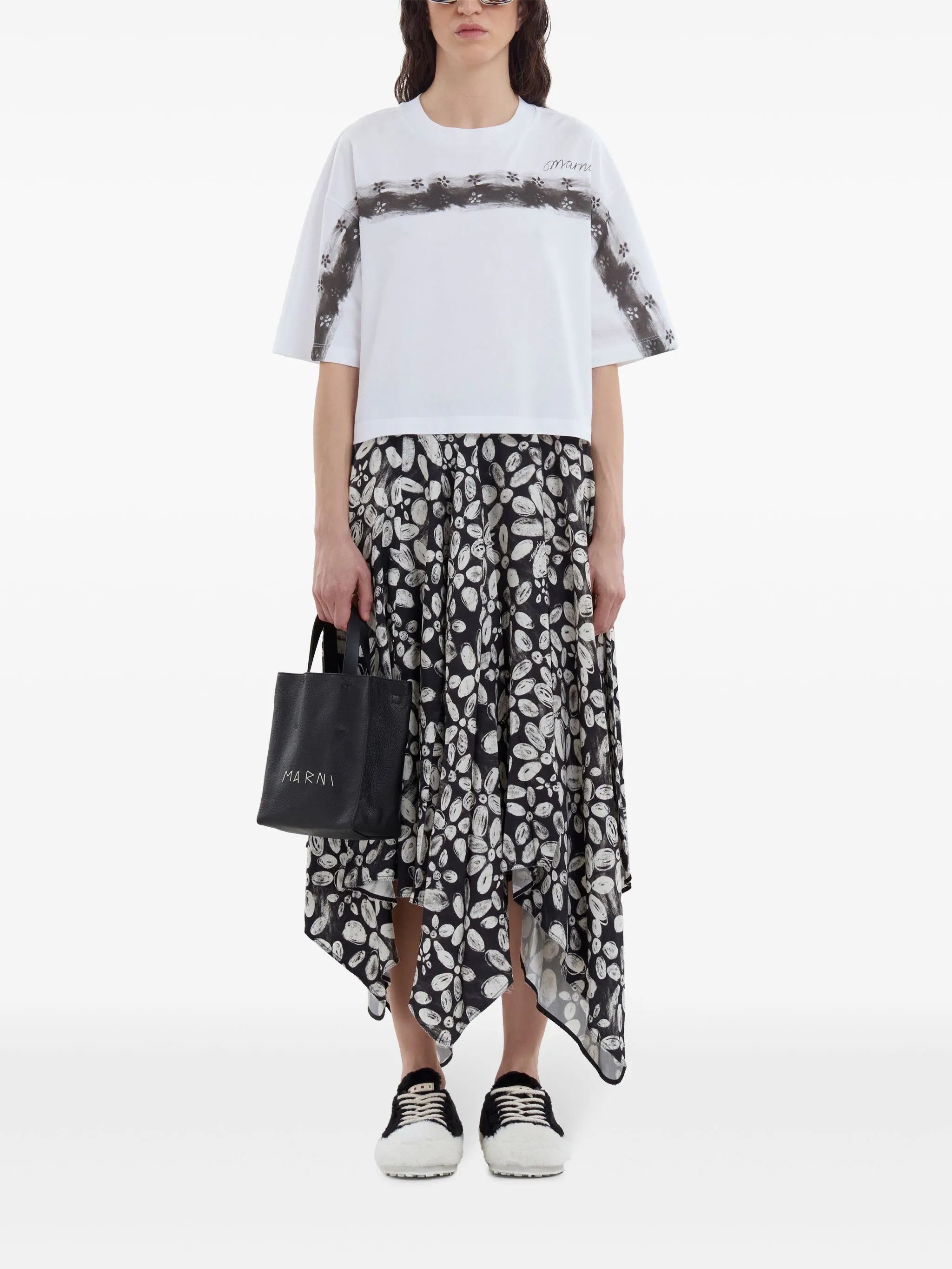 Marni o1f1d3z0126 Size: OS / Mini Museo Tote Bag in Black Size ONE SIZE - 2 Thumbnail