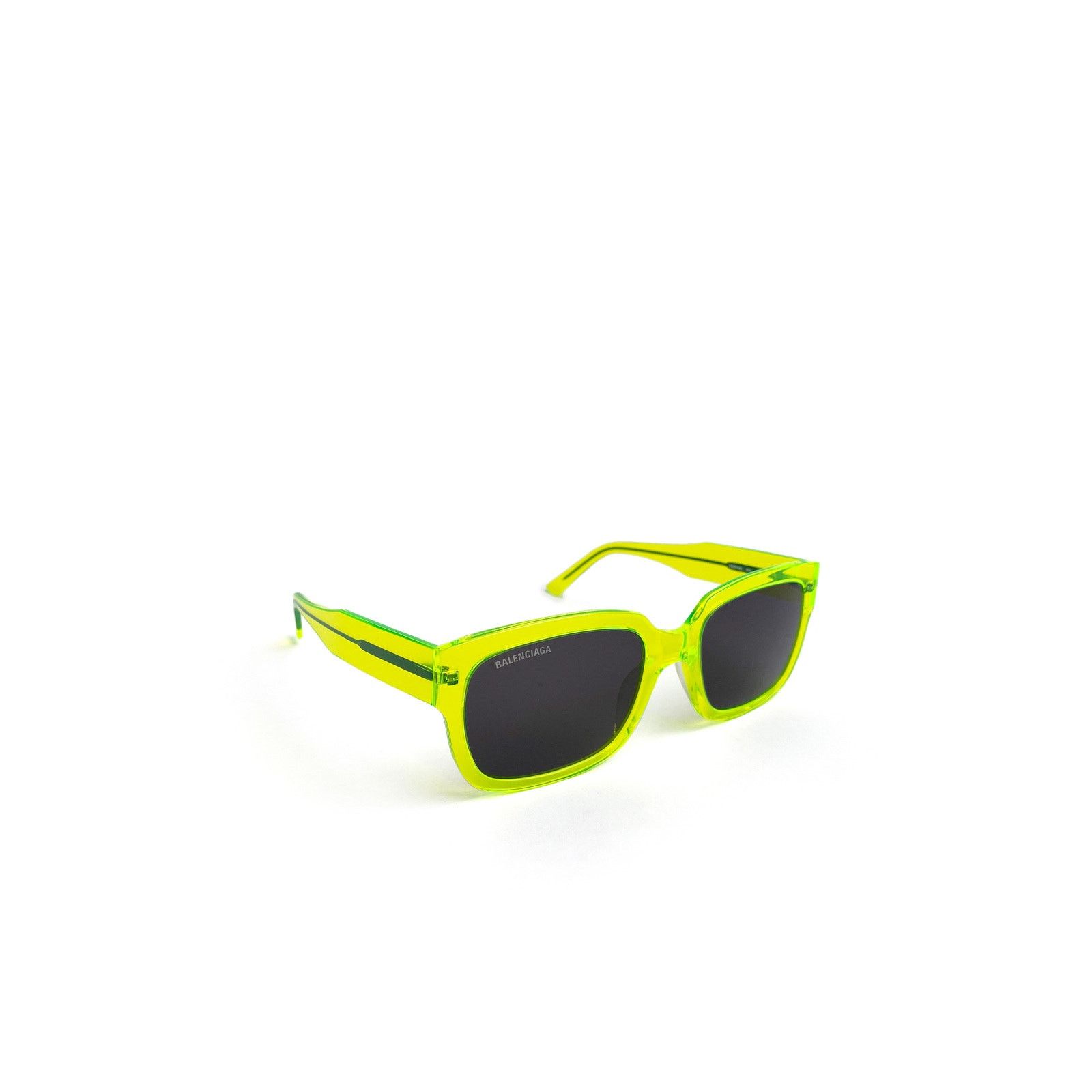 Balenciaga Neon Green Rectangle Sunnies Size ONE SIZE - 2 Thumbnail