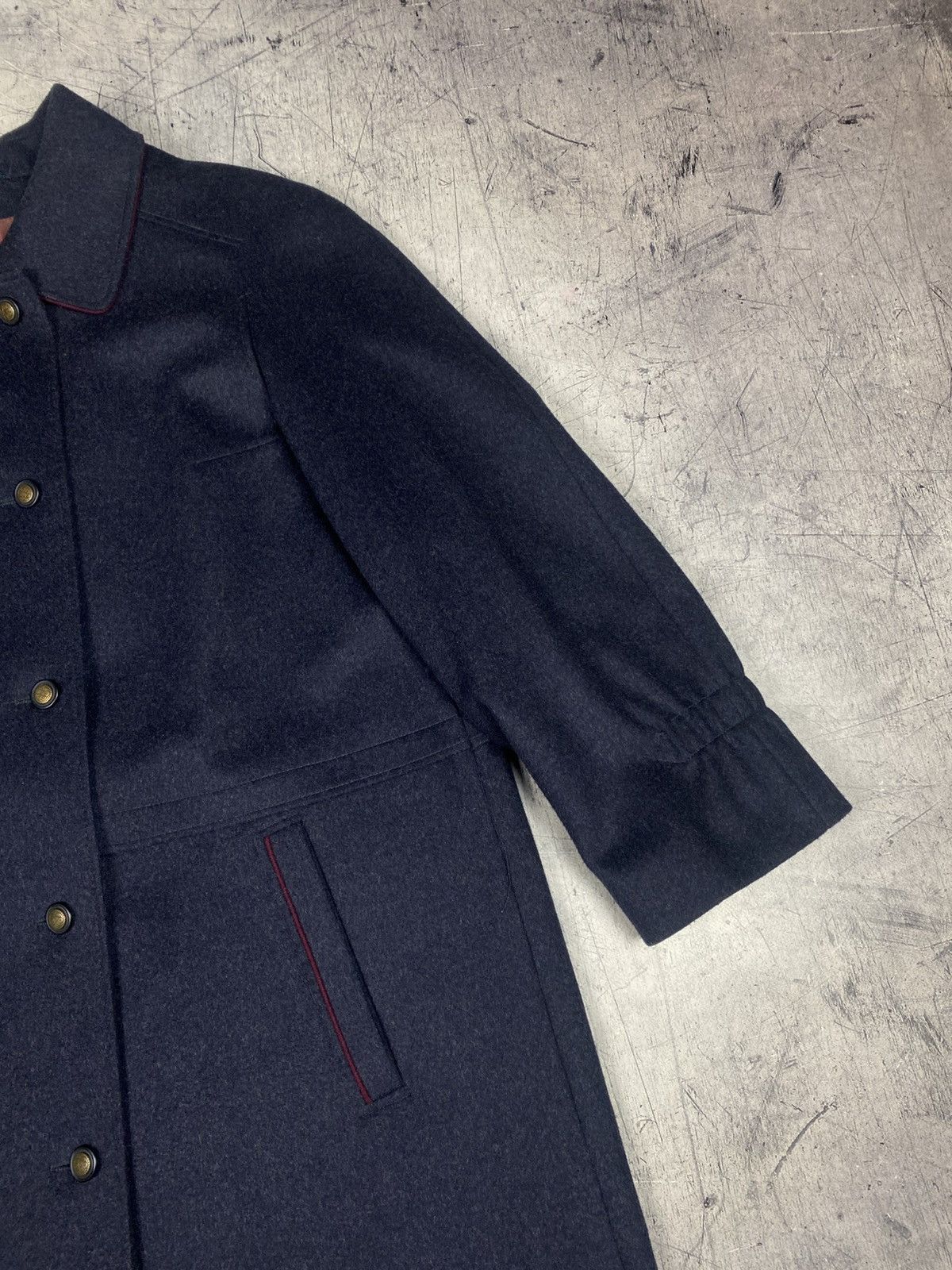 Other Vintage German Loden Wool Long Coat – Made in Germany Size XL / US 12-14 / IT 48-50 - 6 Thumbnail