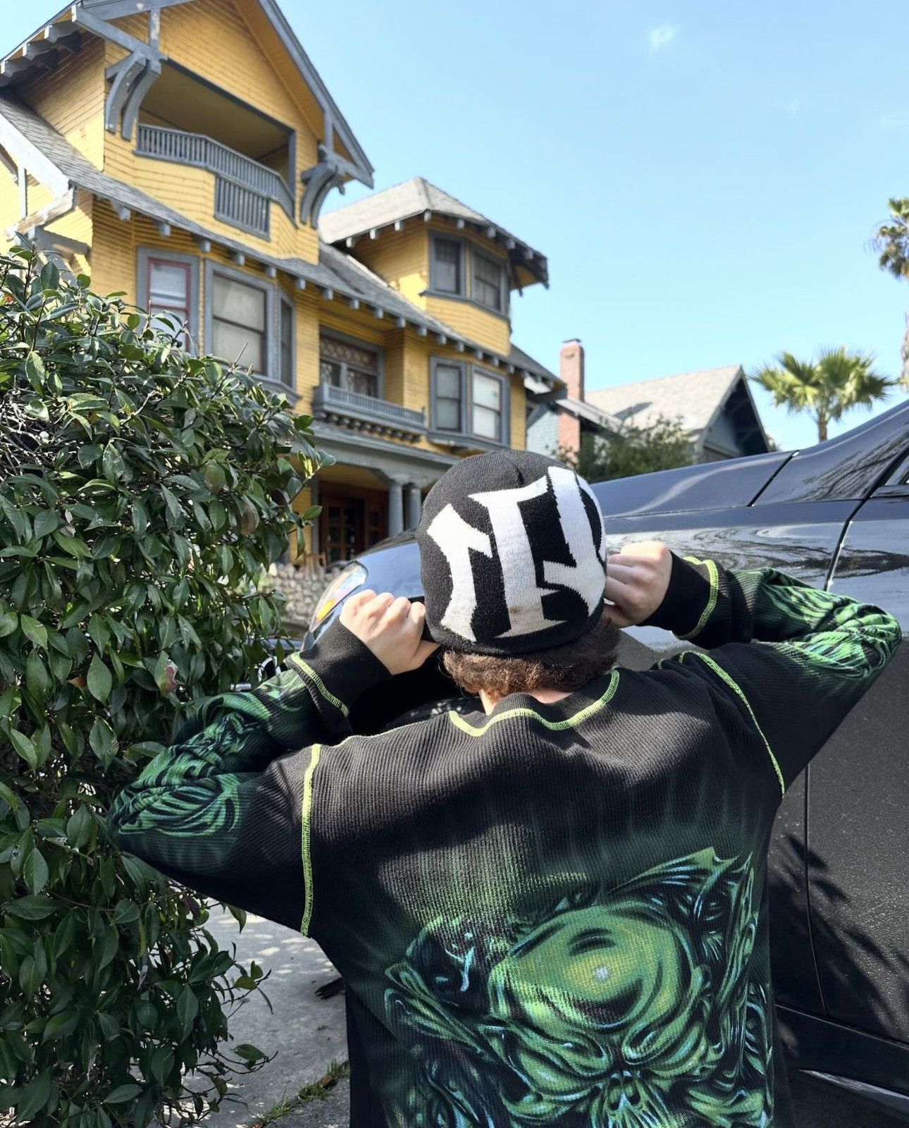 Vintage Brand New Airbrushed Nothing Personal x Hellstar Thermal XL Size US XL / EU 56 / 4 - 6 Thumbnail