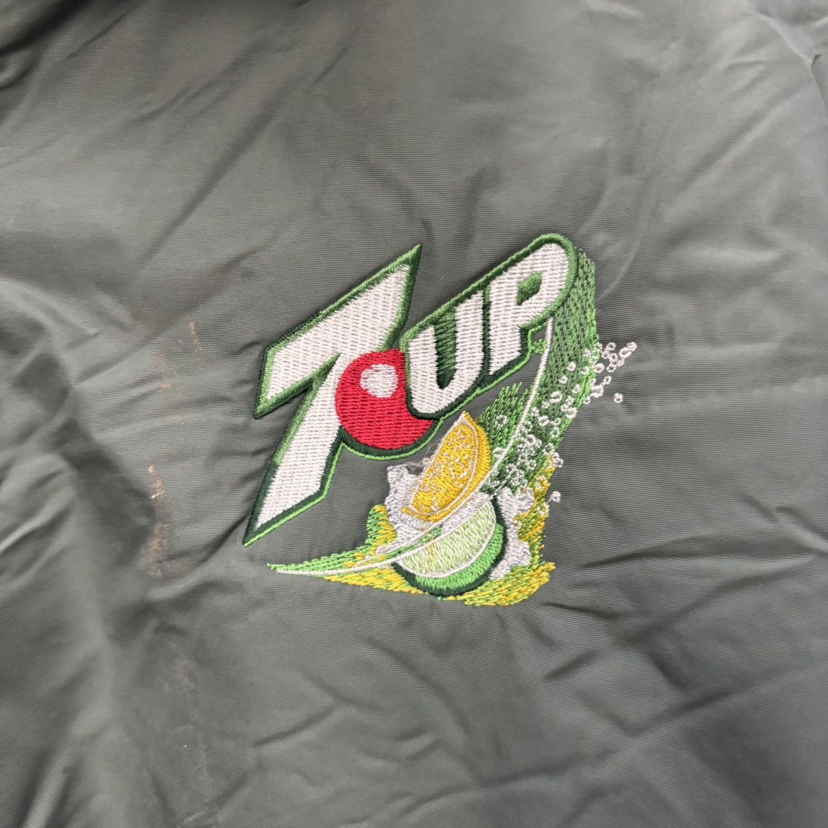 Vintage Vintage 7 Up Soda Bomber Jacket Size US L / EU 52-54 / 3 - 3 Thumbnail