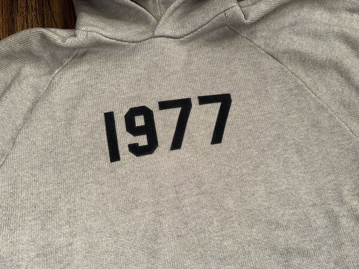 Fear of God Fear of Gods Essentials 1977 Knit Sweater Hoodie Grey Sz XL Size US XL / EU 56 / 4 - 7 Thumbnail