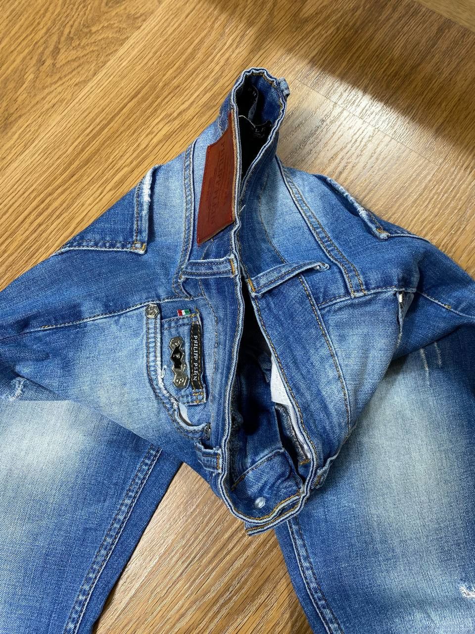 Philipp Plein Philipp Plein Distressed Denim Straight Cut Jeans Luxury Size US 28 / EU 44 - 12 Thumbnail