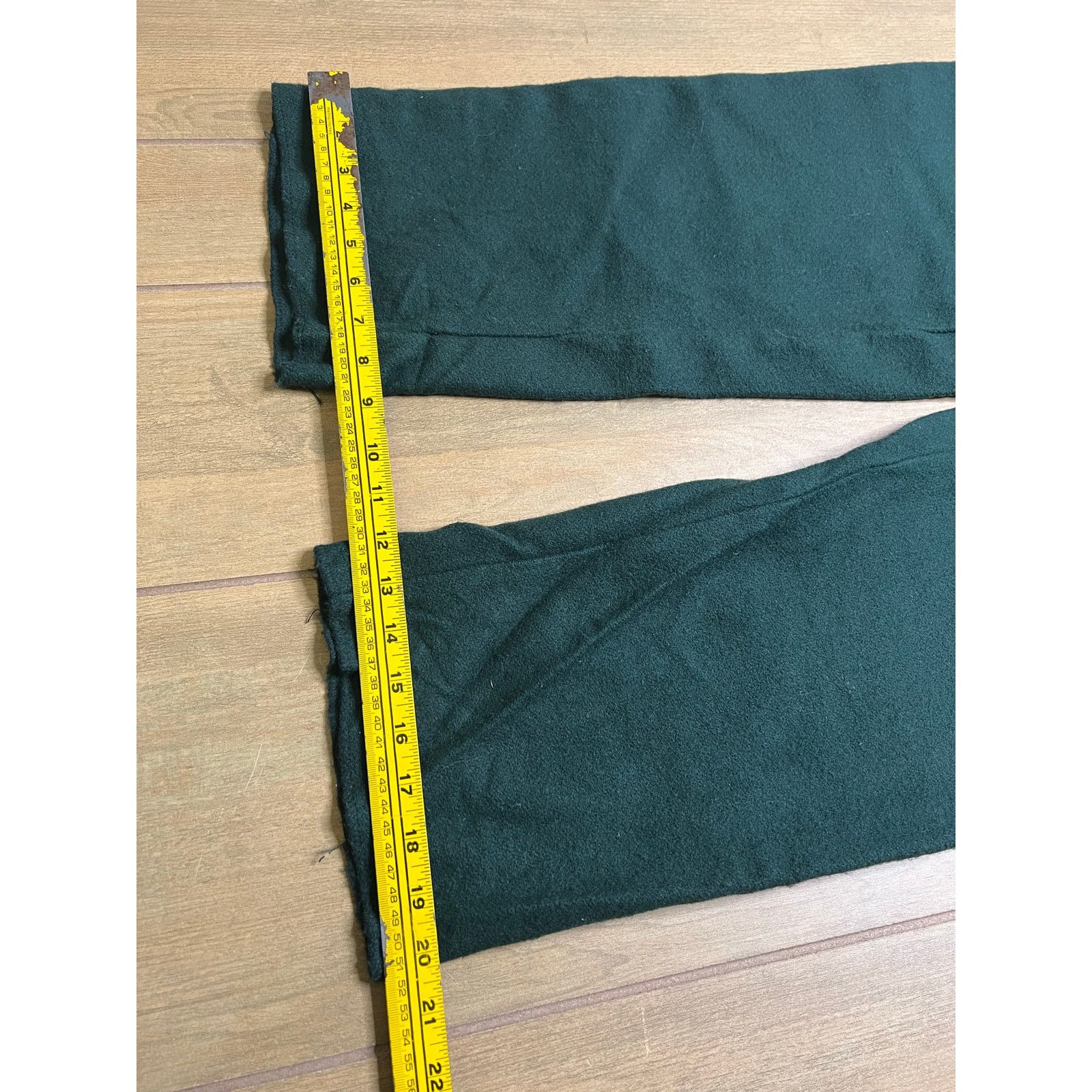 Vintage Vintage 80s Wool Pants Size 34x34 Trousers Rare Green Size US 34 / EU 50 - 8 Thumbnail