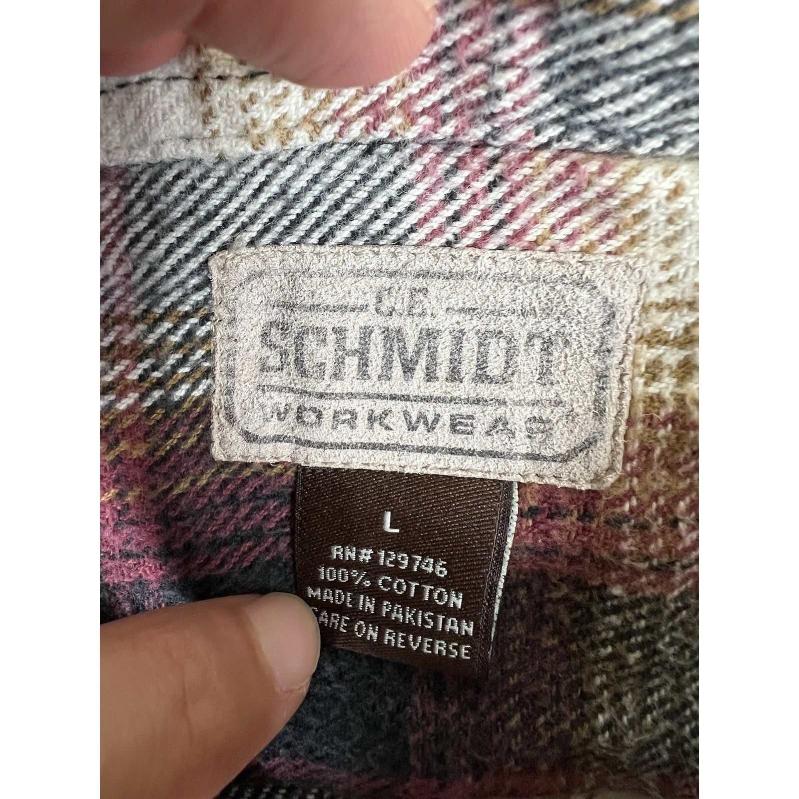Other C.E. Schmidt Workwear Shirt Mens Large Plaid Flannel Button Size US L / EU 52-54 / 3 - 8 Thumbnail