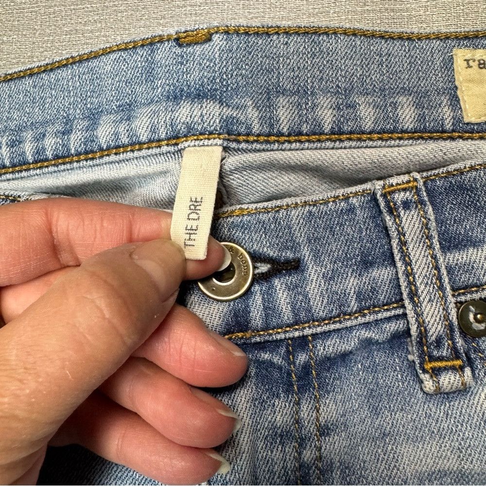 Rag & Bone Rag & Bone Dre Straight Leg Distressed Jeans In Langside Si Size 25" / US 0 / IT 36 - 7 Thumbnail