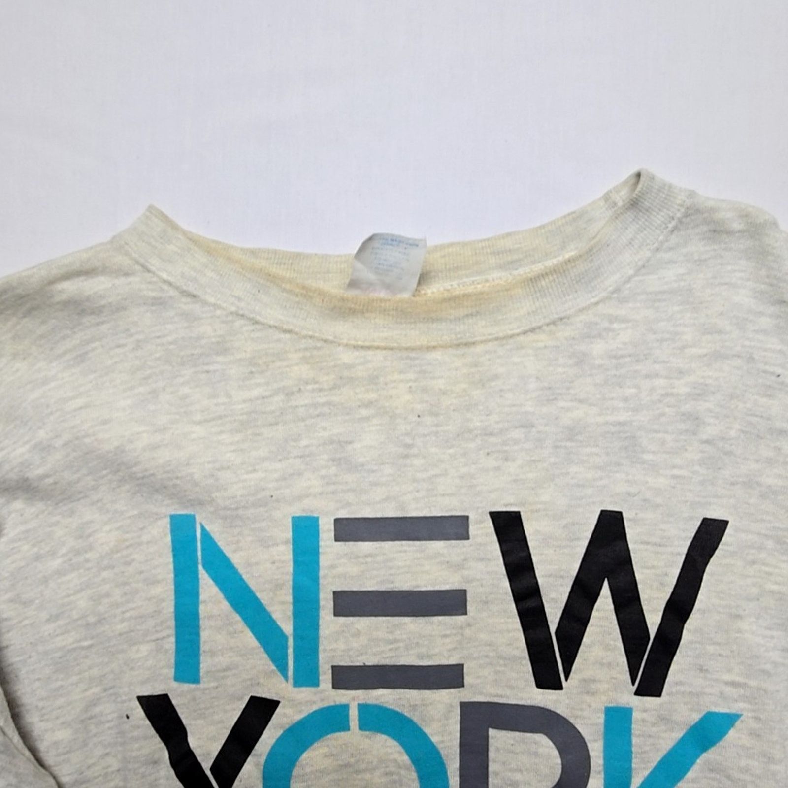 Vintage Vintage New York Sweatshirt Gray Mens XL Graphic 90s VTG Size US XL / EU 56 / 4 - 6 Thumbnail
