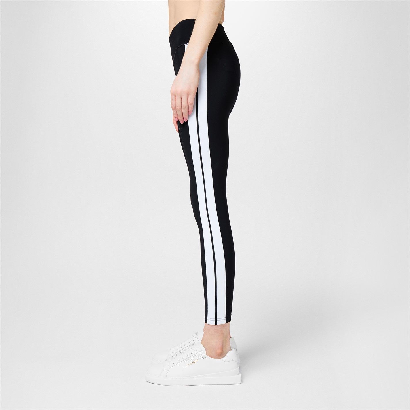 Palm Angels o1g2r1mq0325 Track Legging in Black & White Size 31" - 4 Thumbnail