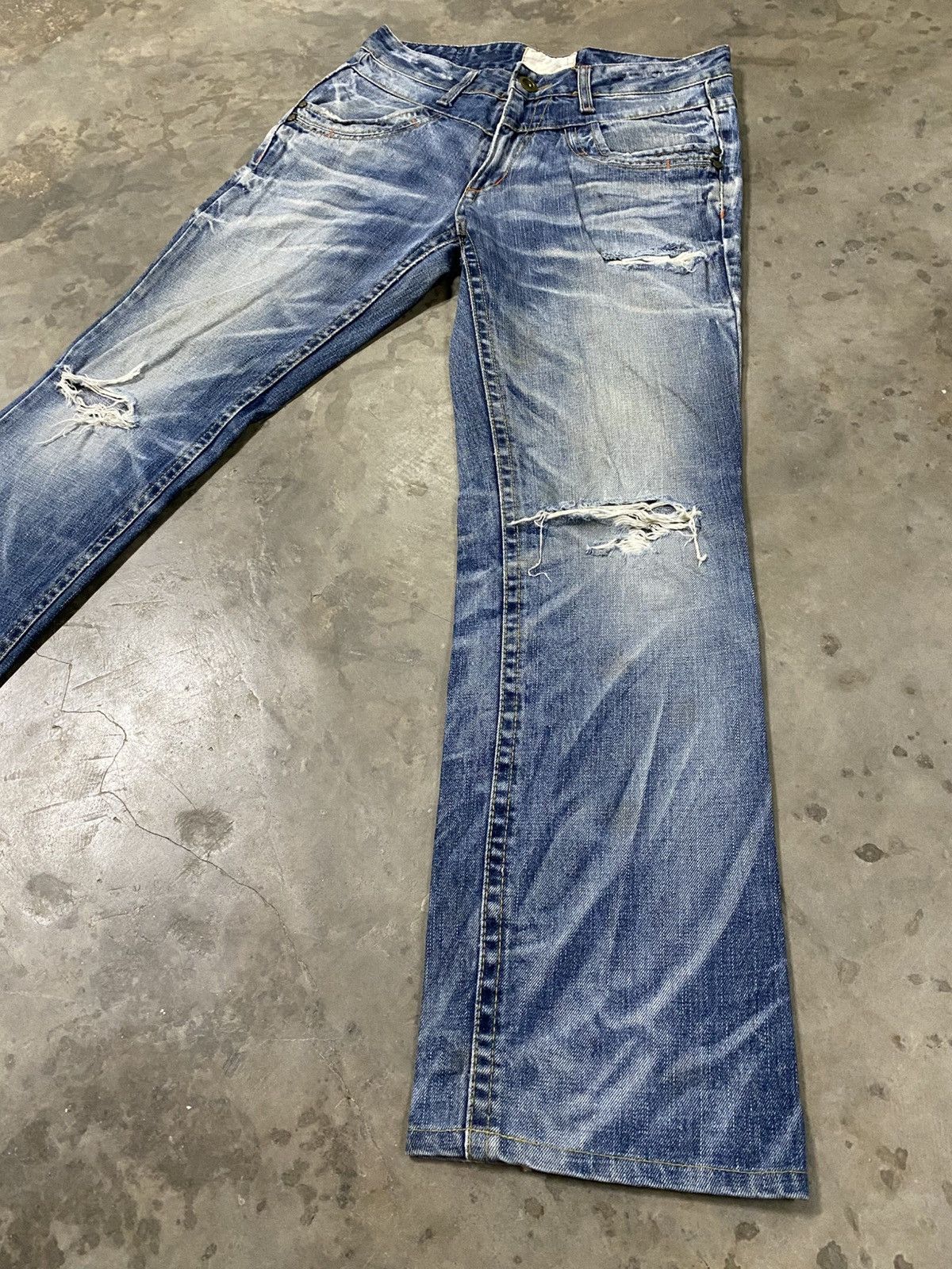 Jean × Vintage Exotic Vintage Denim Lolita Jeans Distressed @224 Size US 30 / EU 46 - 2 Thumbnail