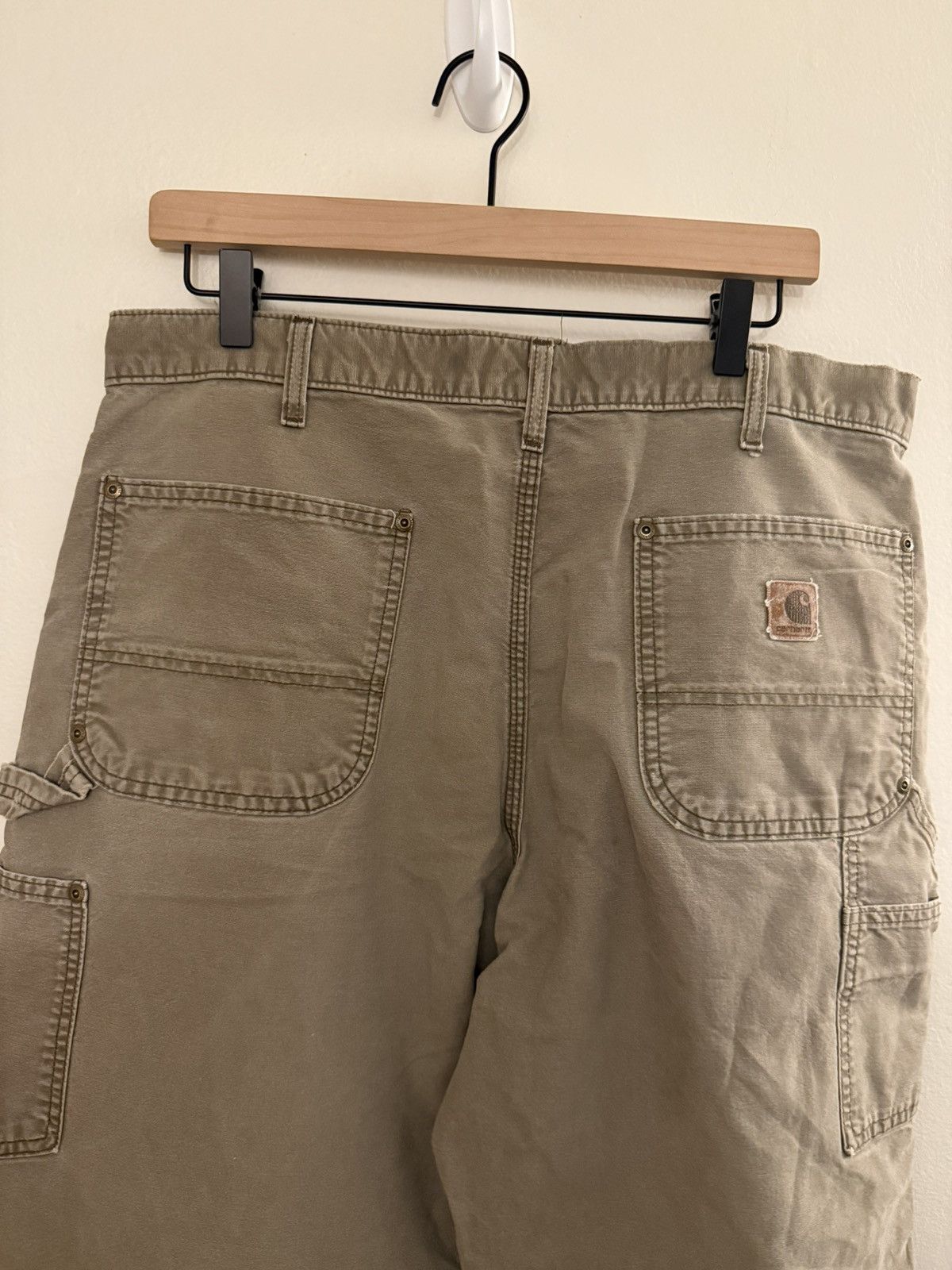 Carhartt Vintage Faded Carhartt Double Knee Olive 4gseller Size US 36 / EU 52 - 5 Thumbnail