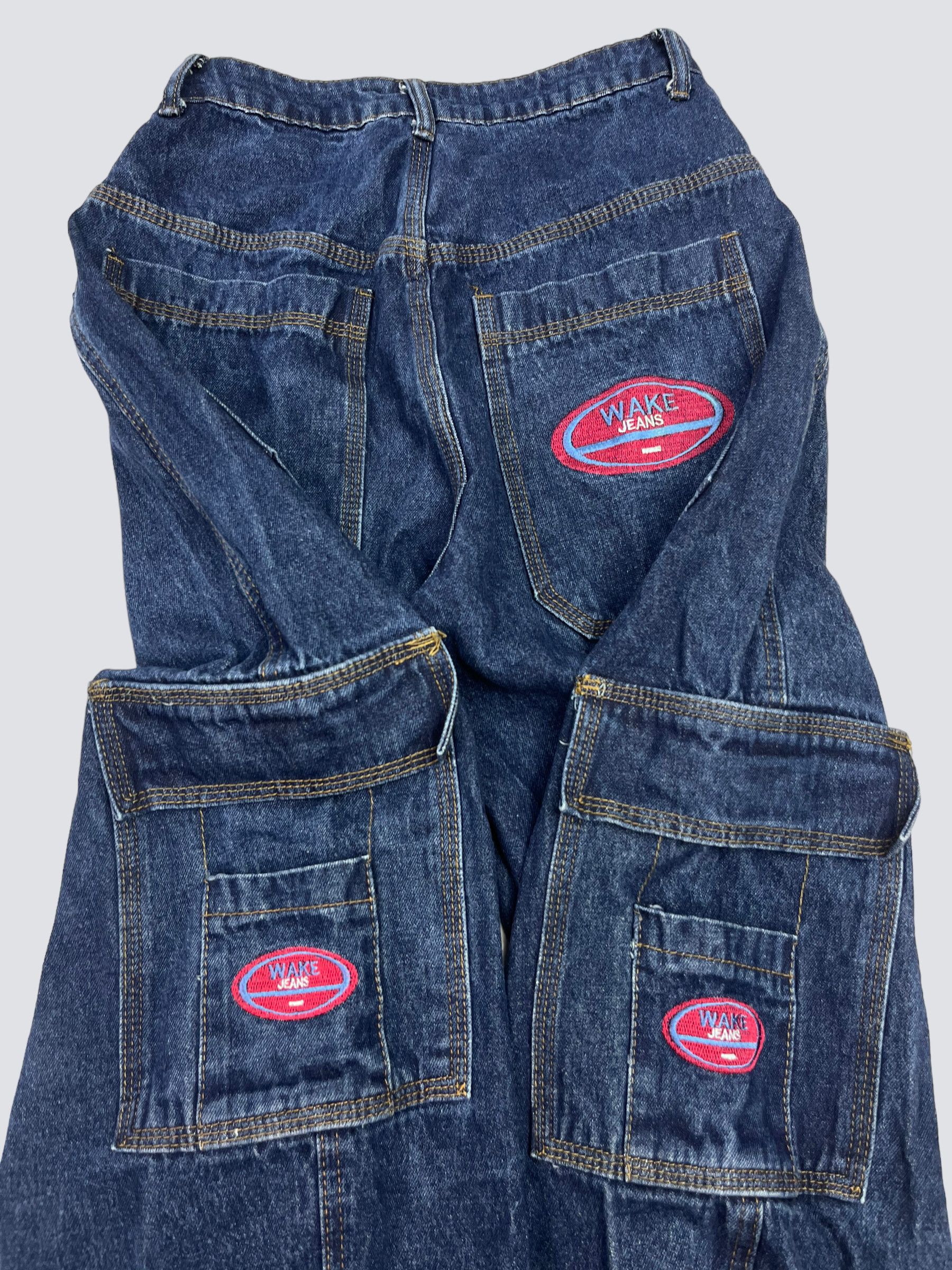 Vintage BAGGY VINTAGE Y2K HEAVY FADED CARGO JEANS PANTS - LOT № 3002 Size US 30 / EU 46 - 4 Thumbnail