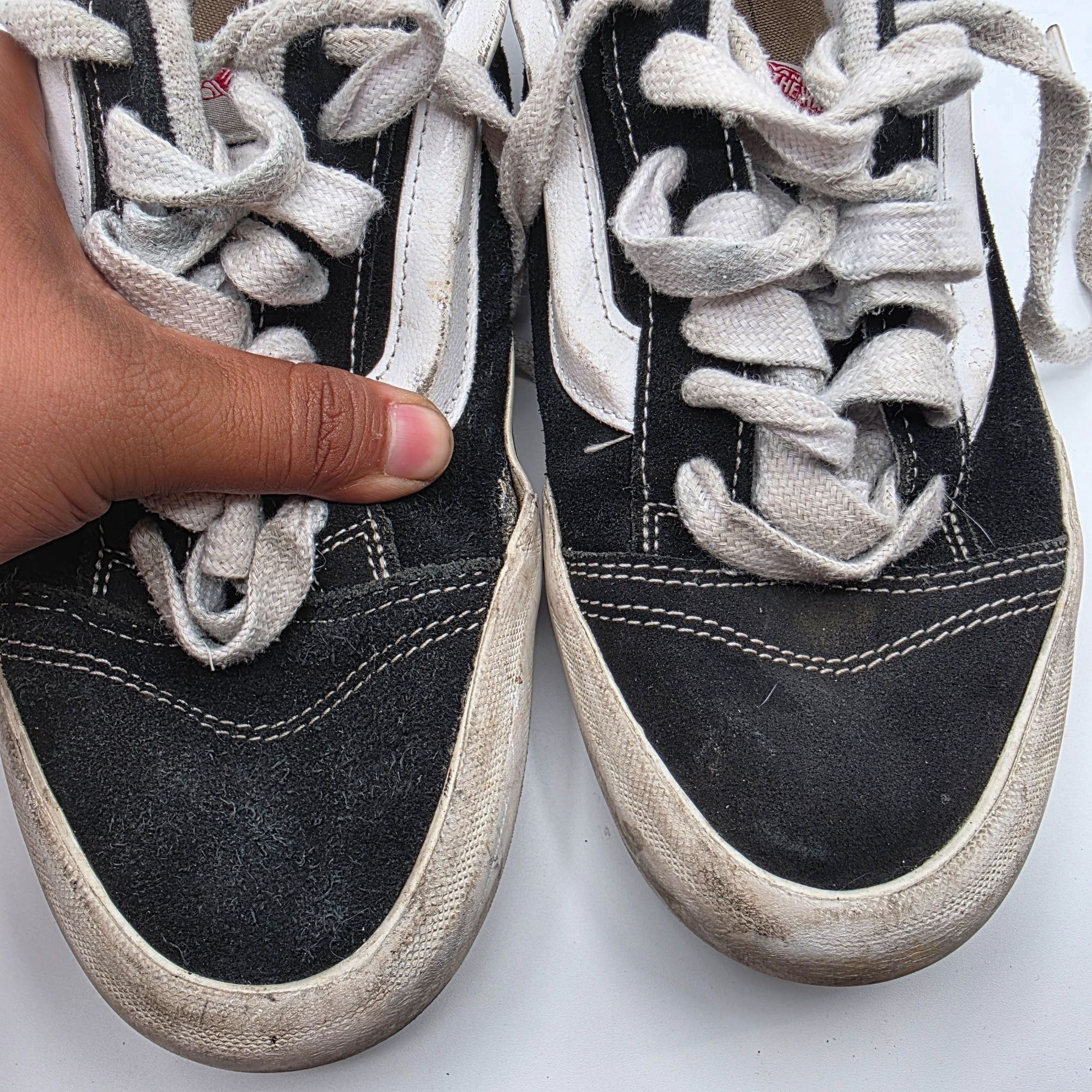 Vans Vans Knu Skool Mens Size 9.5 Black White Suede Chunky Skate Size US 9.5 / EU 42-43 - 8 Thumbnail