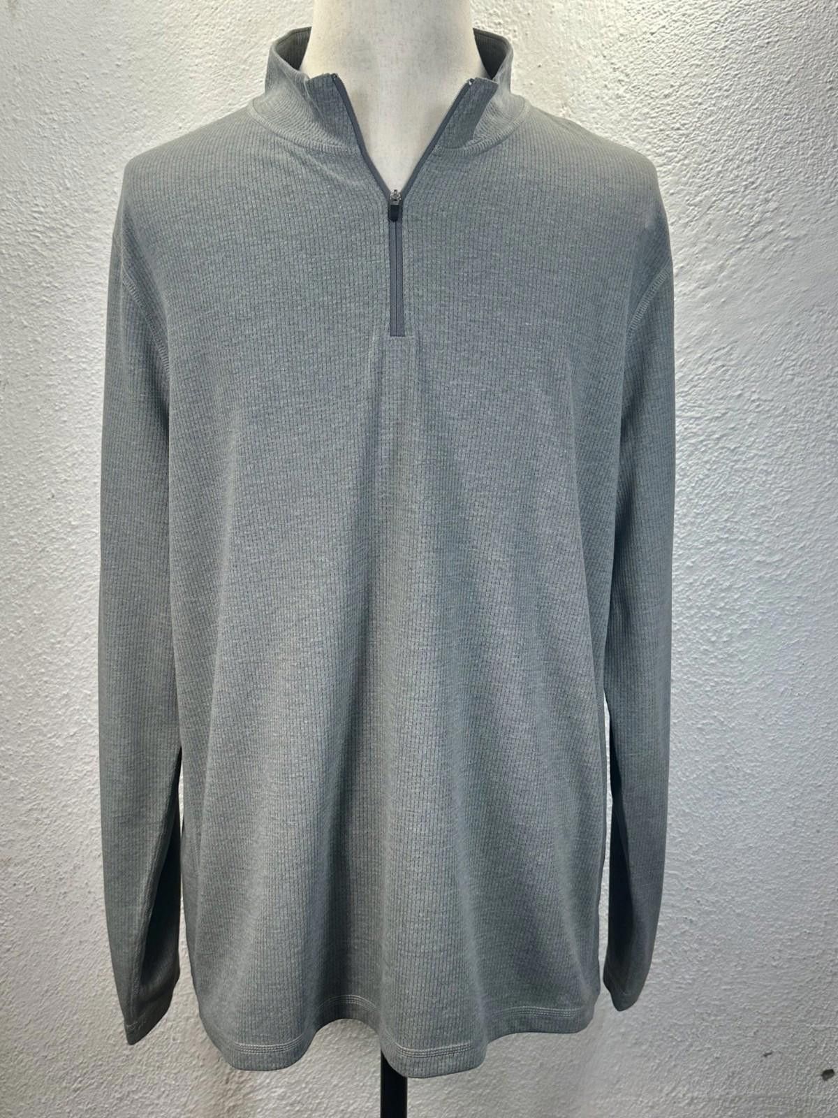 J.Crew J. Crew Men's 2XL Gray Performance Half-Zip Pullover Size US XXL / EU 58 / 5 - 1 Thumbnail