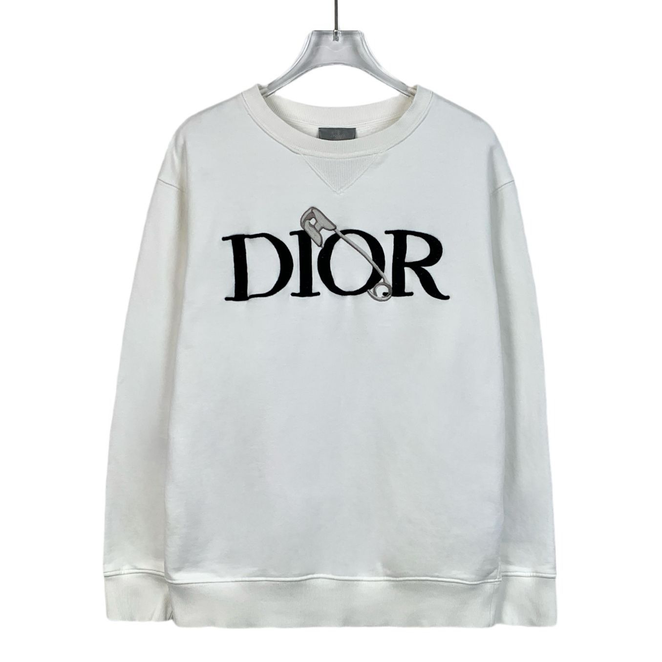 Dior Christian Dior Sweatshirt With Safety Pin Embroidery Logo Size S / US 4 / IT 40 - 1 Thumbnail