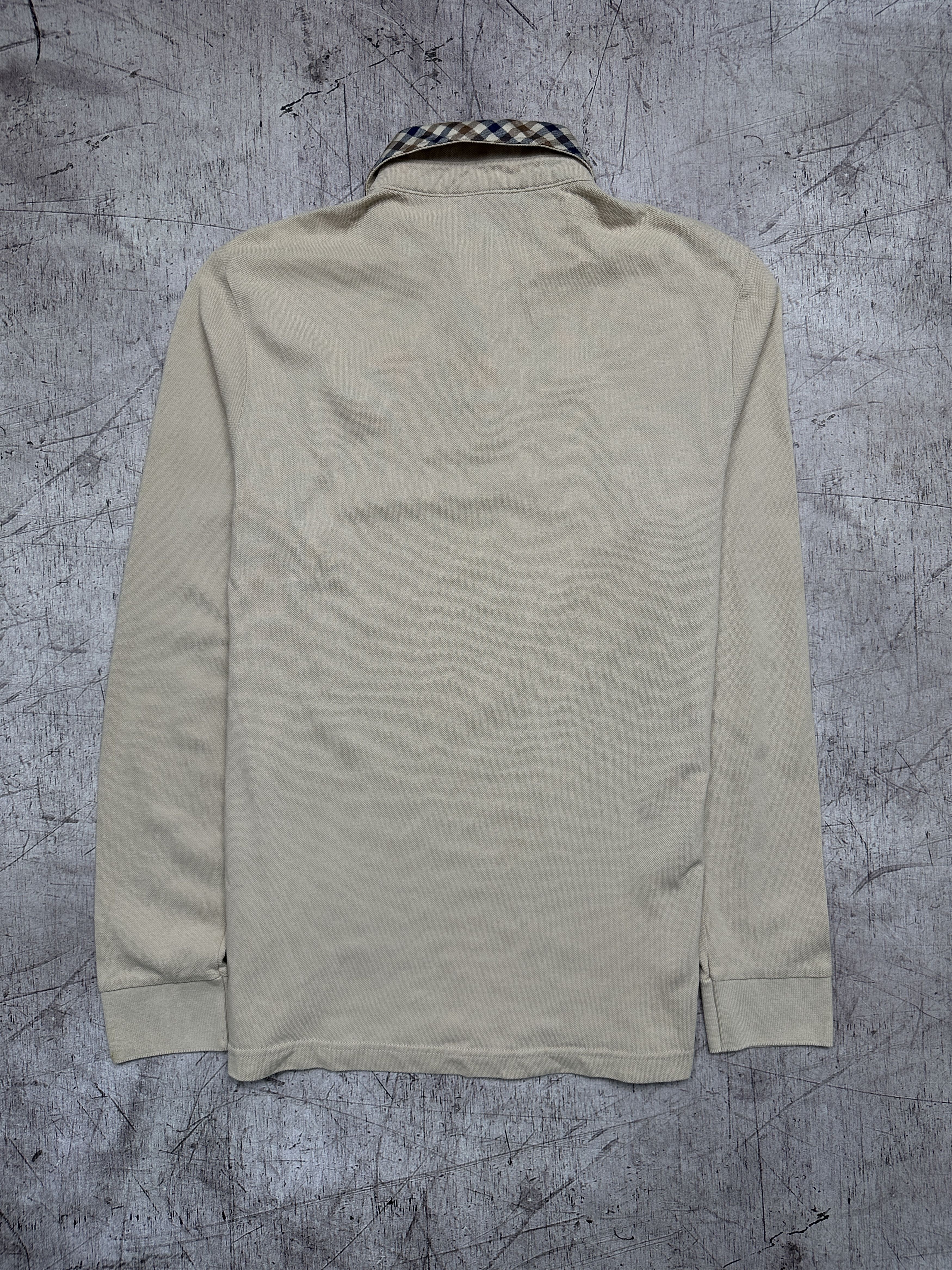 Aquascutum × Vintage Aquascutum Vintage Mens Long Sleeve Polo Shirt Size US M / EU 48-50 / 2 - 9 Thumbnail