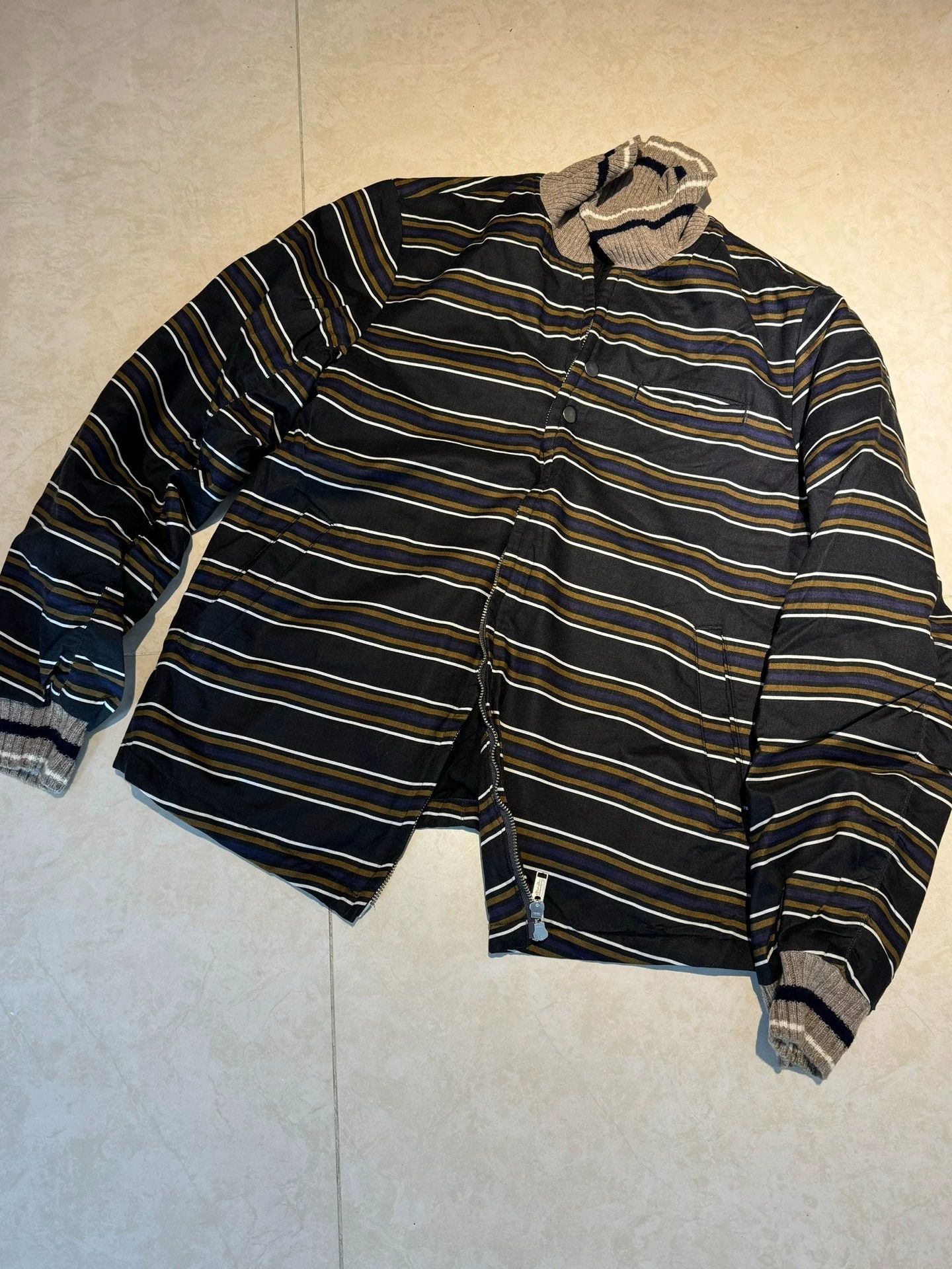 Undercover Undercover stripe zip up bomber back twisted 9/10 Size US L / EU 52-54 / 3 - 3 Thumbnail