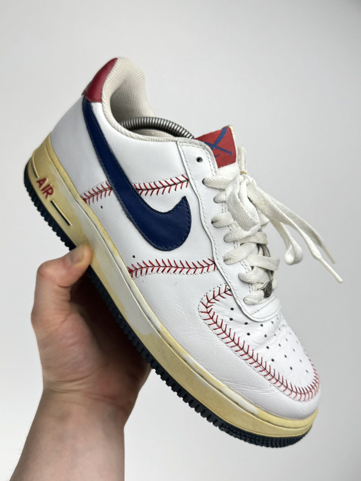Nike Vintage 2005 Nike Air Force 1 Bean Town `Boston Red Sox’ Size US 9 / EU 42 - 1 Thumbnail