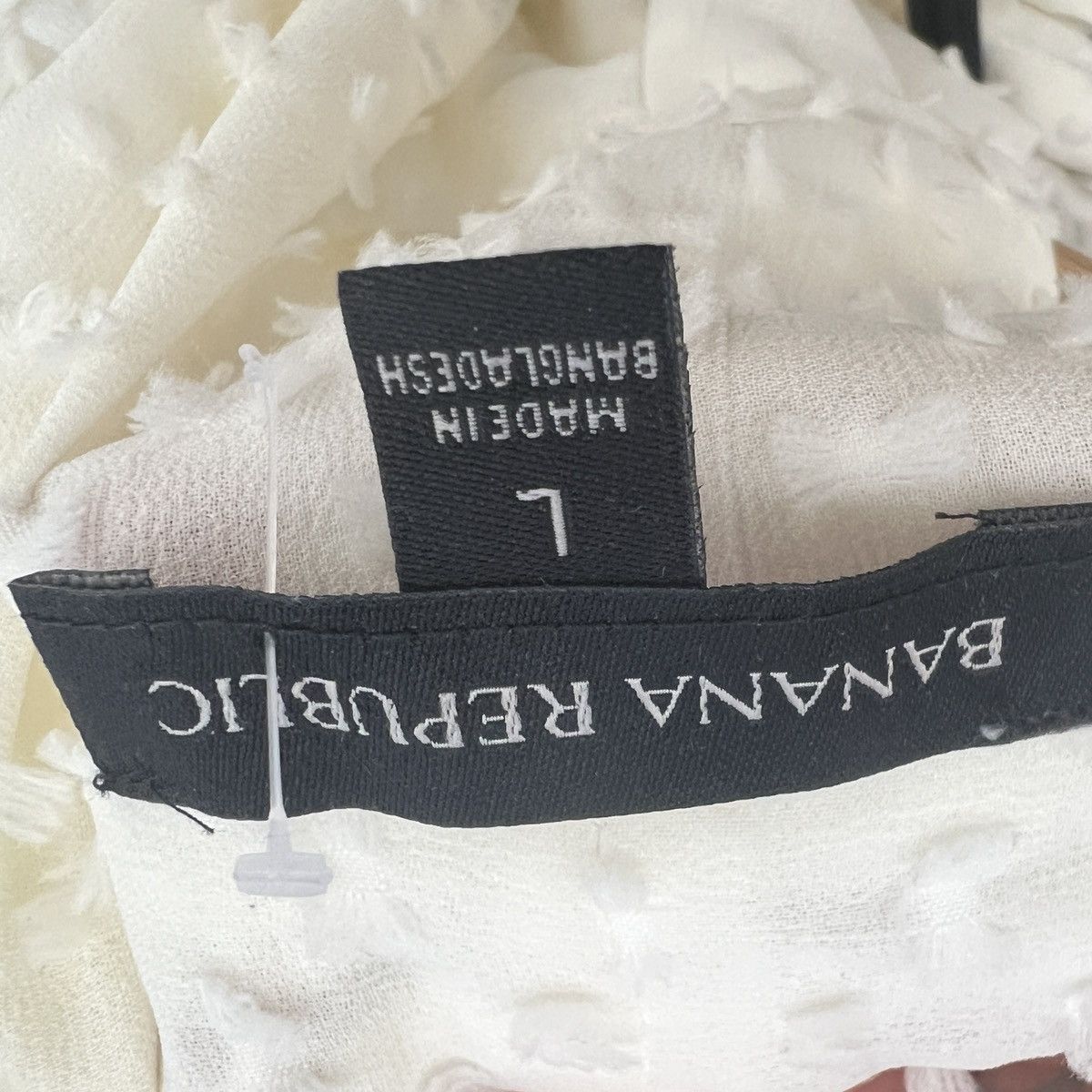 Other Banana Republic bow blouse top ivory LARGE NEW Size L / US 10 / IT 46 - 6 Thumbnail