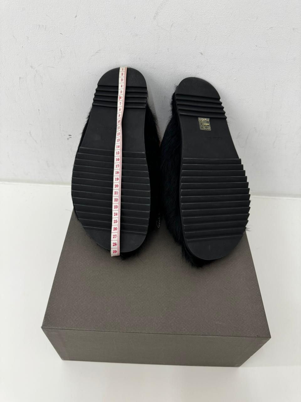 Rick Owens SLIDE GRANOLAS - BLACK Size US 7 / EU 40 - 4 Thumbnail