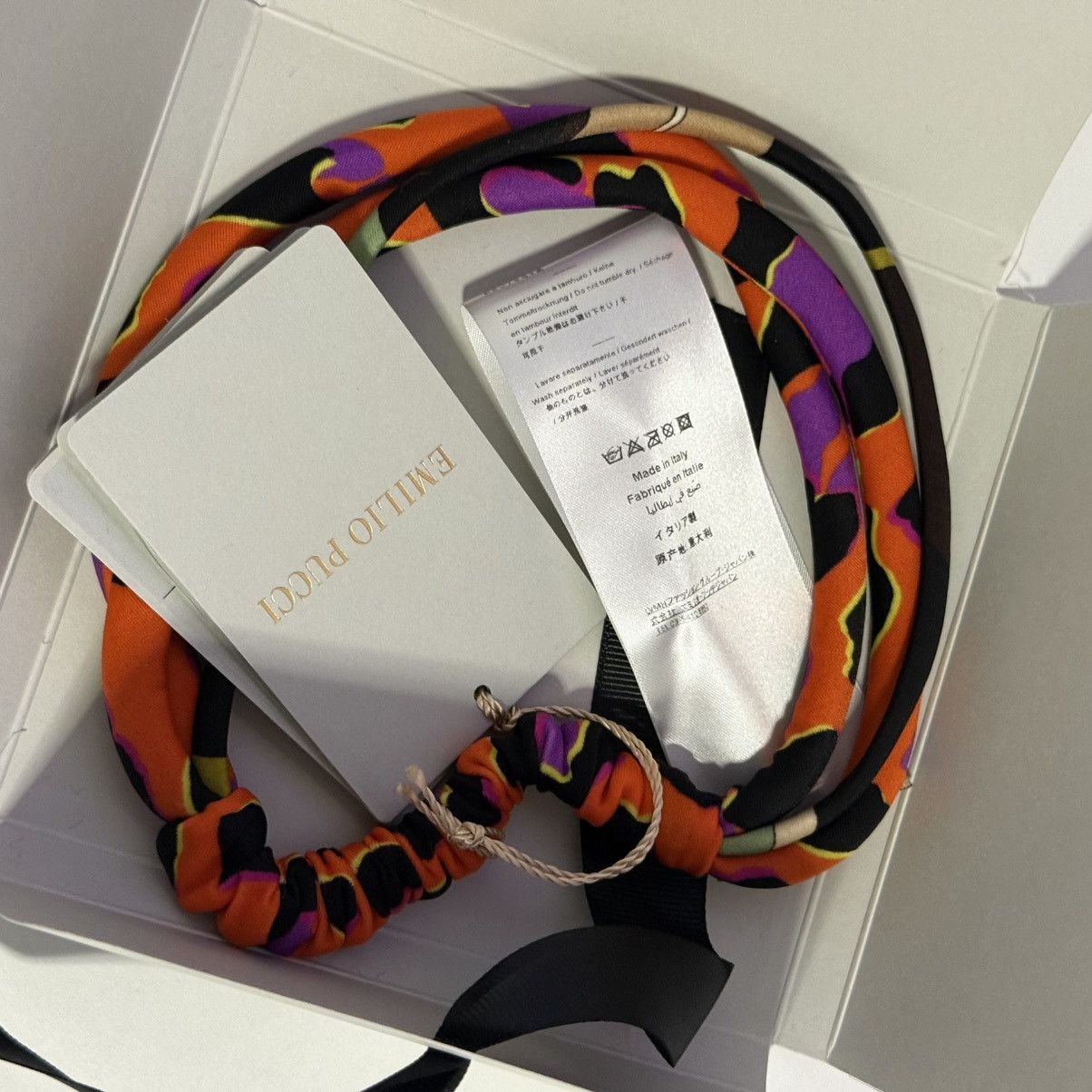 Emilio Pucci Emilio Pucci Multicoloured Headband Size ONE SIZE - 3 Thumbnail