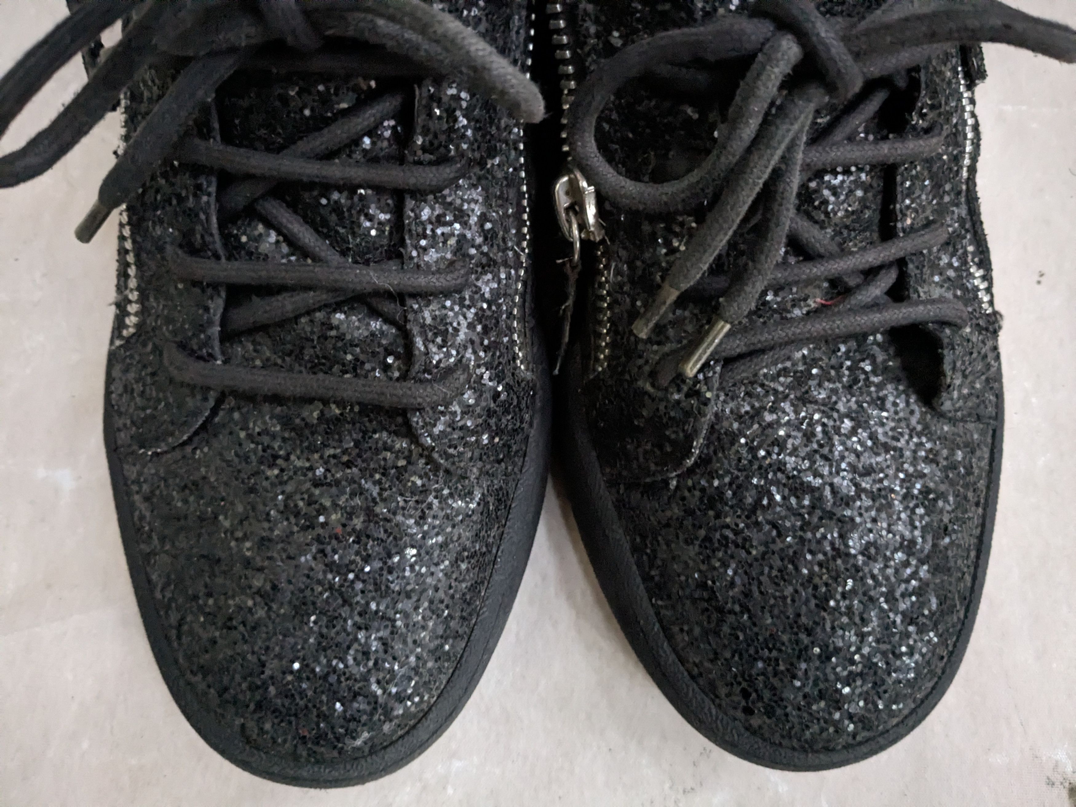 Giuseppe Zanotti Giuseppe Zanotti Sneakers Black Glitter 9 42 Low Tops Size US 9 / EU 42 - 4 Thumbnail