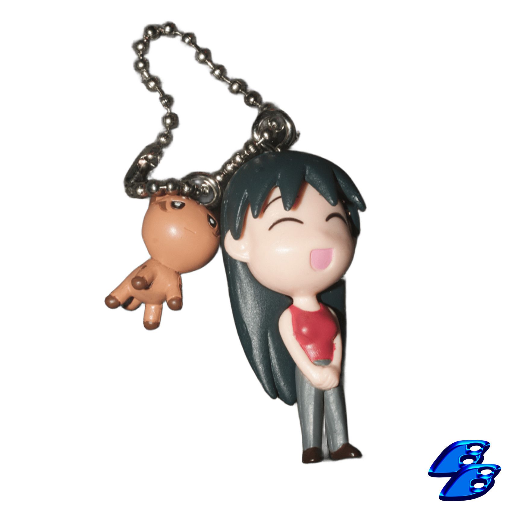 Anime Azumanga Daioh sakaki & cat Rare keychain - anime Size ONE SIZE - 1 Thumbnail