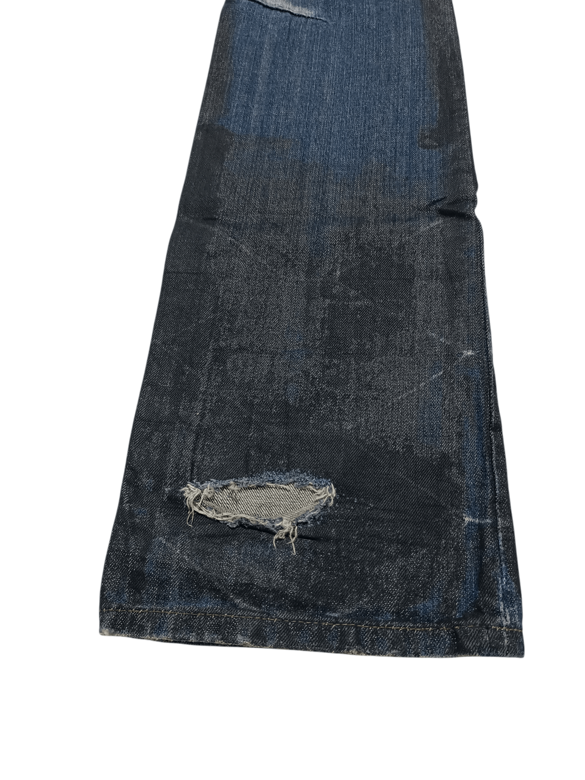 Prps Prps Distressed Waxed Bootcut Flare Denim Pant Size US 28 / EU 44 - 5 Thumbnail