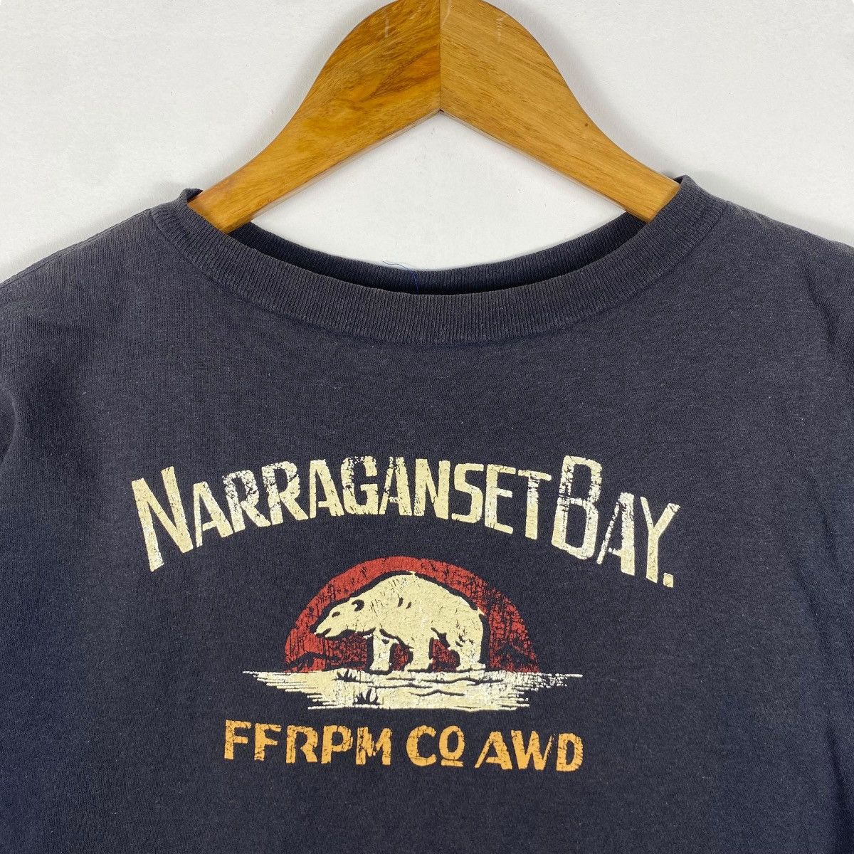 45rpm × Vintage Vintage 45RPM Narraganset Bay Graphic Tee Shirt Pure Indigo Size US M / EU 48-50 / 2 - 2 Thumbnail