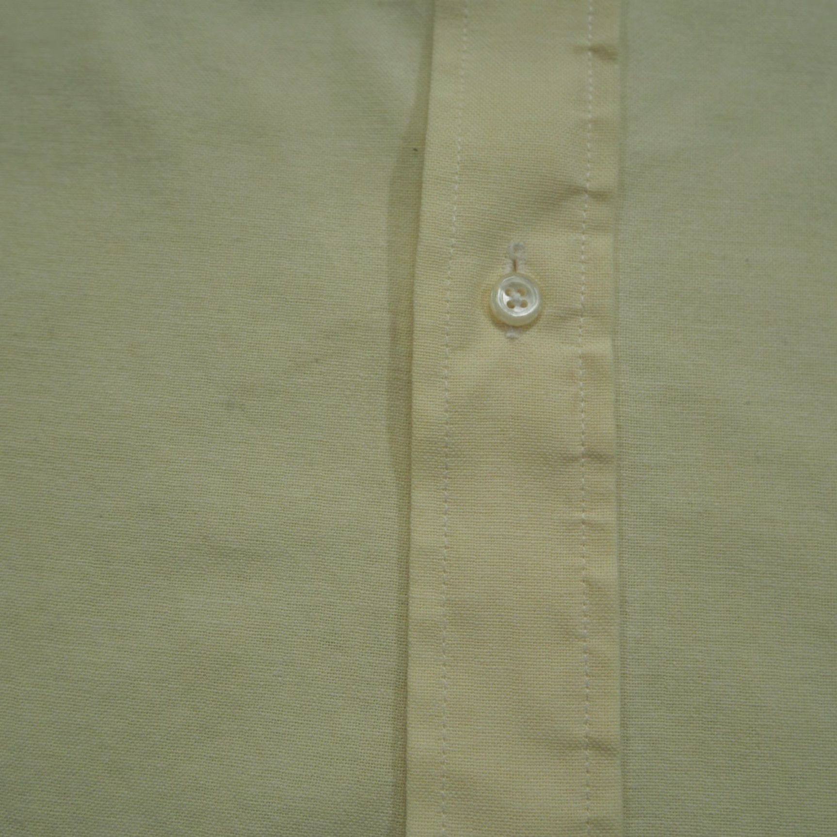 Arrow VINTAGE Arrow Shirt Mens 16 Yellow Button Down Oxford Dover Short Sleeve Collared Button-Up Pocketed Cotton 15 Regular Size US M / EU 48-50 / 2 - 5 Thumbnail