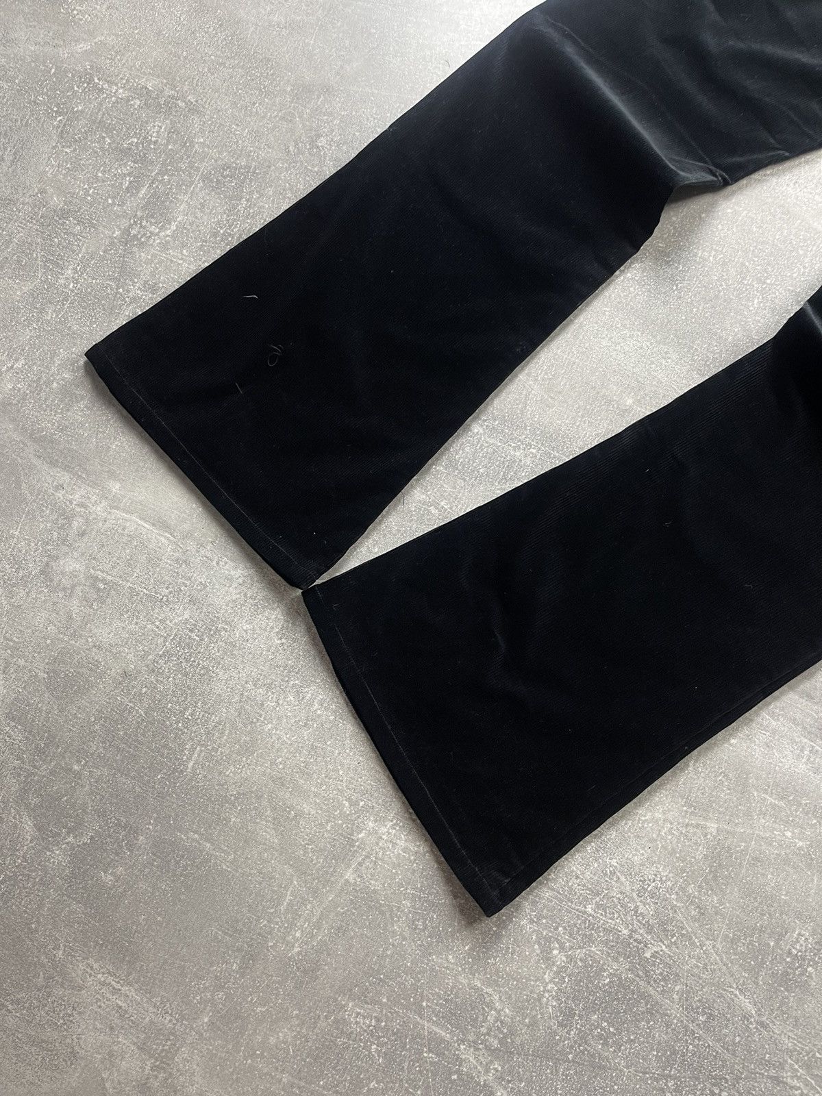 Ralph Lauren Black Label Ralph Lauren Black Label Flared Corduroy Pants Black Velvet Size 36" / US 14 / IT 50 - 5 Thumbnail