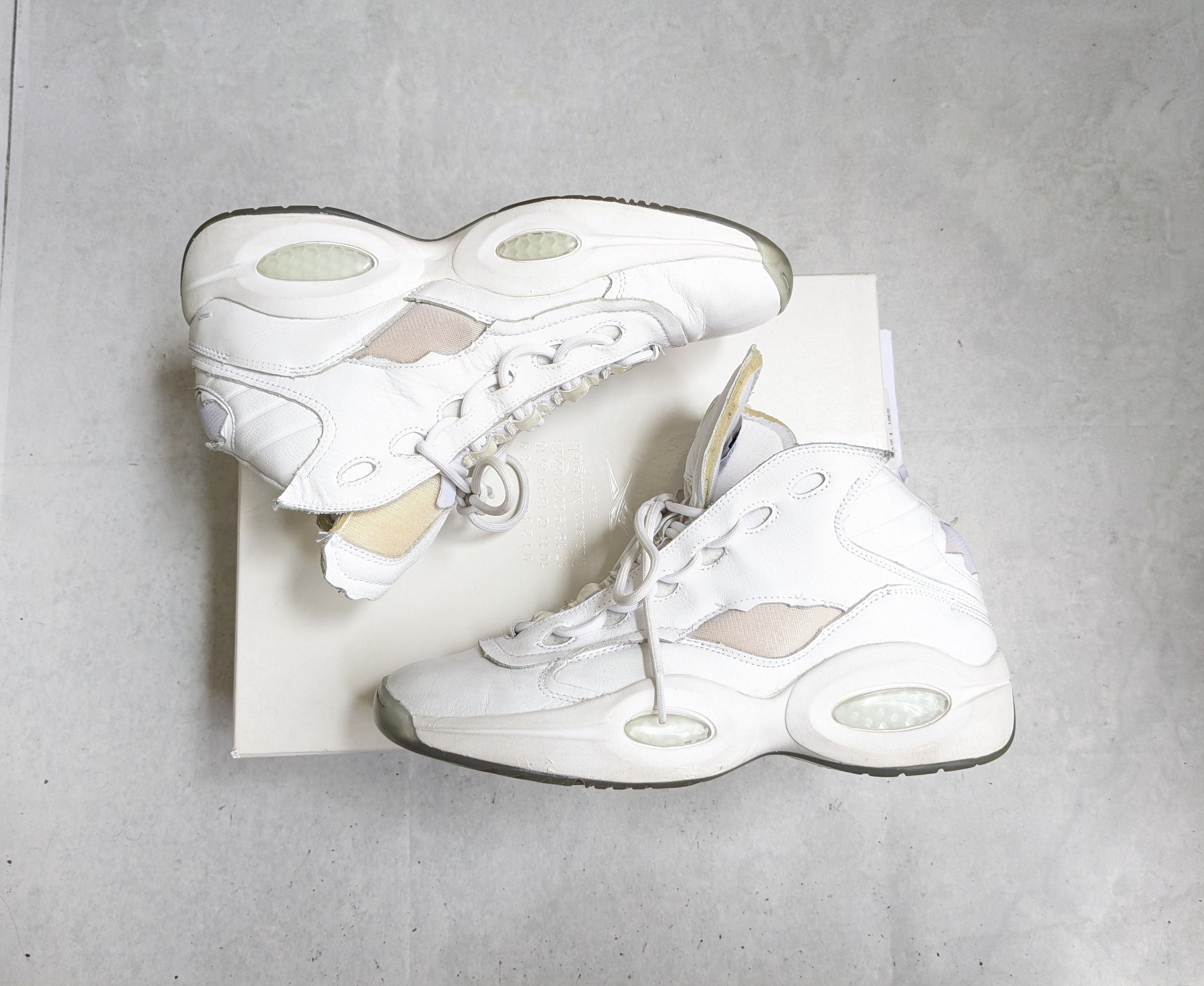 Maison Margiela × Reebok Maison Margiela Reebok Question White 11.5 Leather High Size US 11.5 / EU 44-45 - 1 Thumbnail