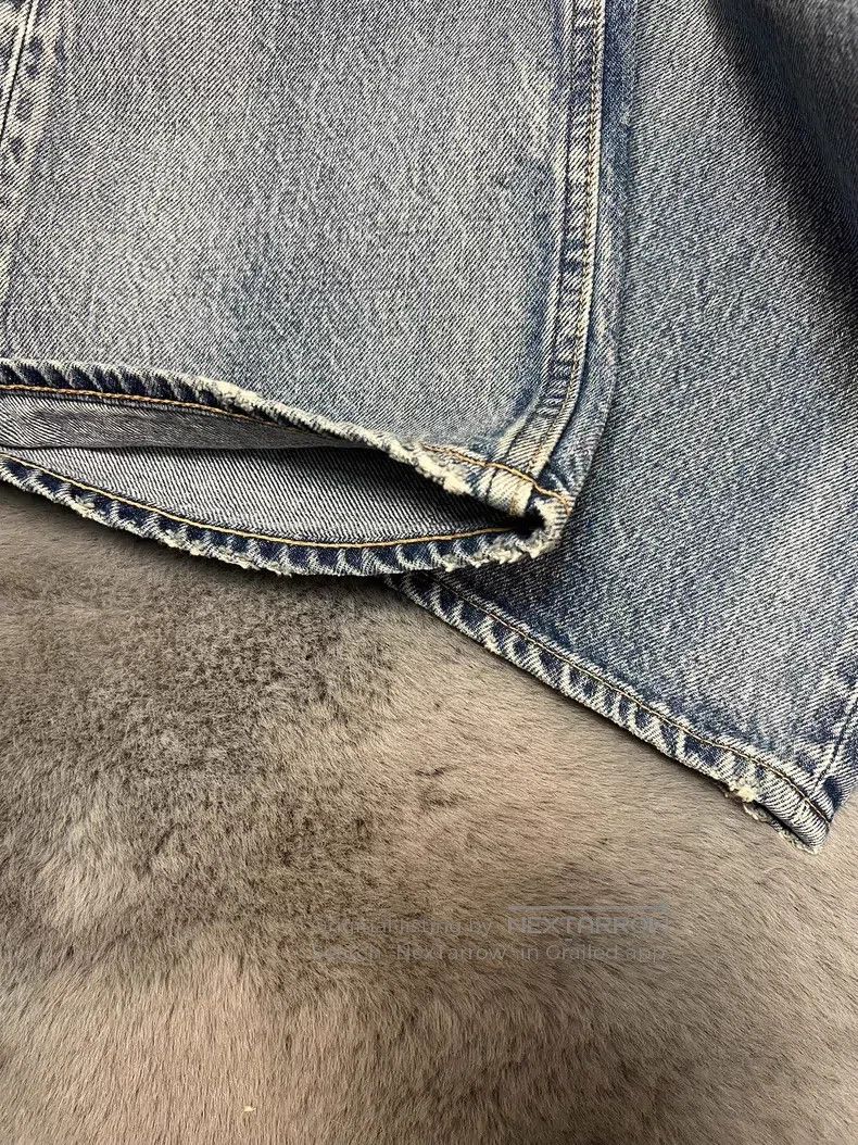 Celine CELINE Light Blue Washed Straight Jeans Size US 28 / EU 44 - 7 Thumbnail