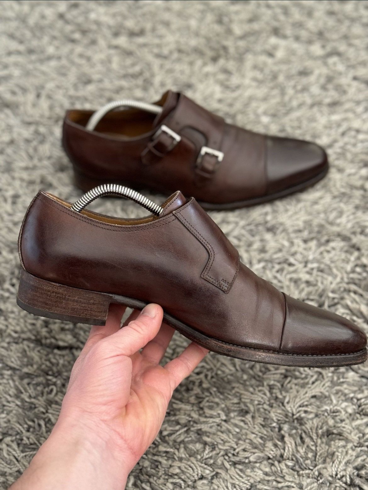 Gravati Gravati leather derby shoes formal hand made in Italy Size US 7 / EU 40 - 4 Thumbnail