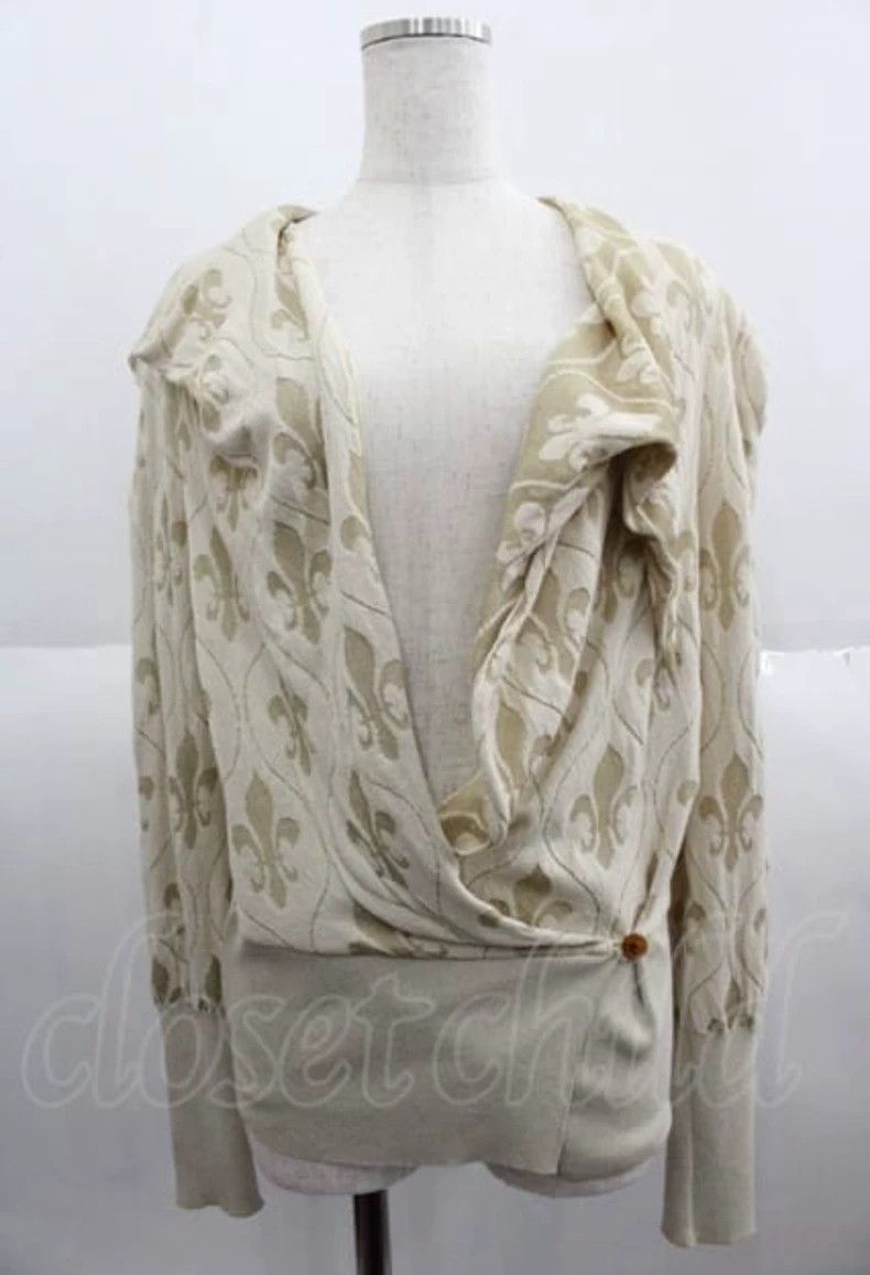 Vivienne Westwood Vivienne Westwood Beige Saturn embroidered knit witch long Size M / US 6-8 / IT 42-44 - 1 Thumbnail