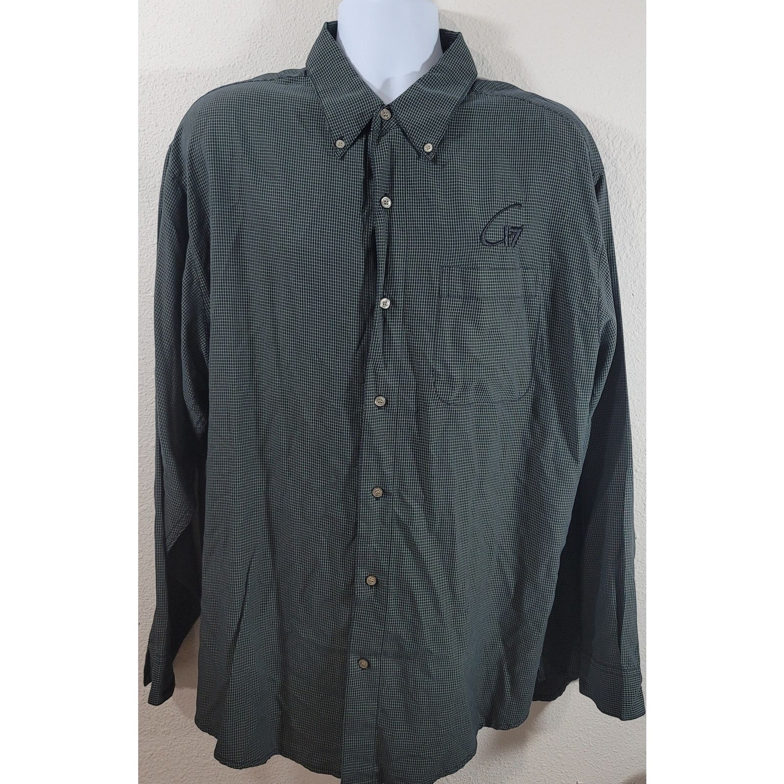 Other Tri-Mountain Black Check Button Up C17 Embroidered Shirt XL Size US XL / EU 56 / 4 - 1 Thumbnail