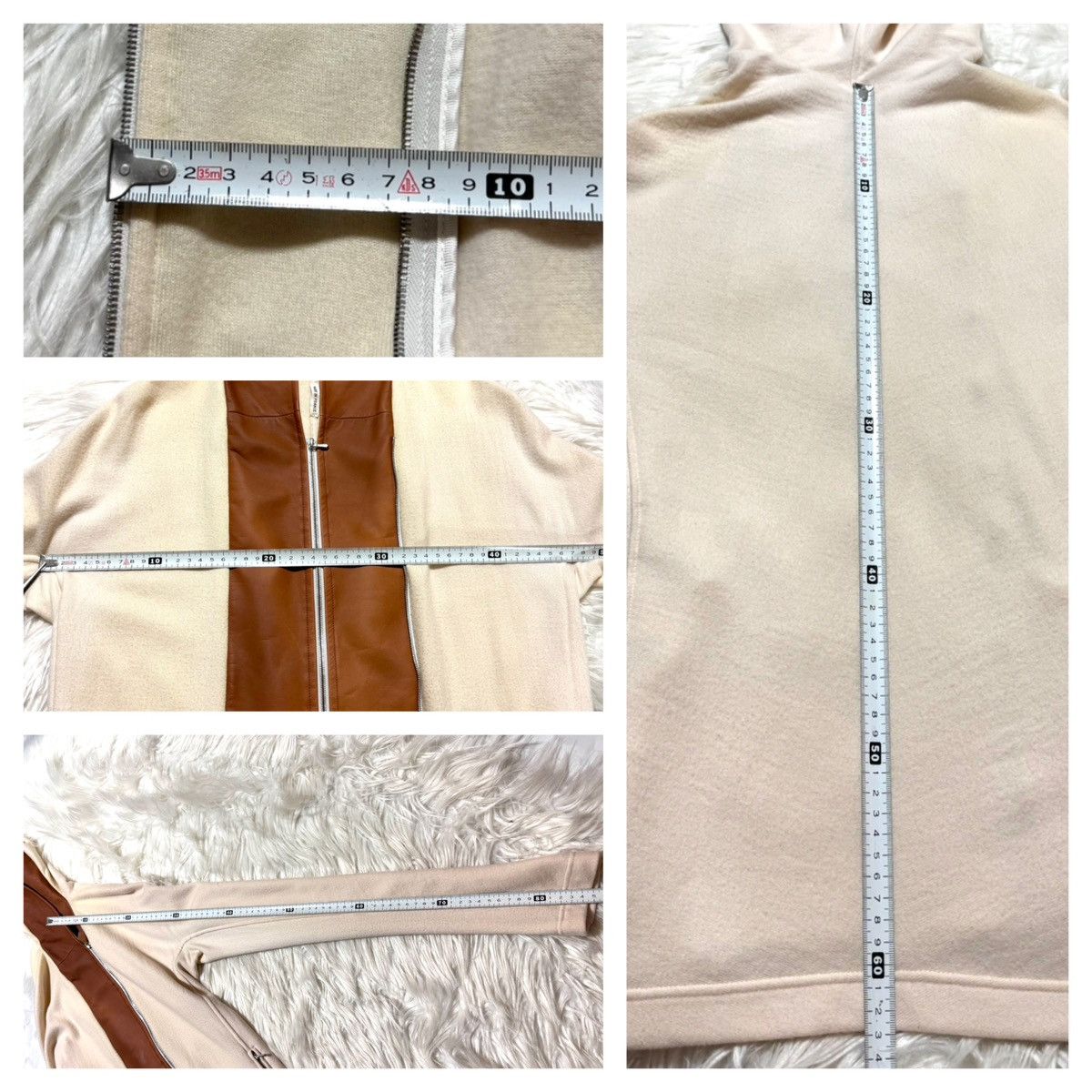 Hermes Hermes leather-switched 2-way size ZIP UP parka jacket 38 Size S / US 4 / IT 40 - 6 Thumbnail