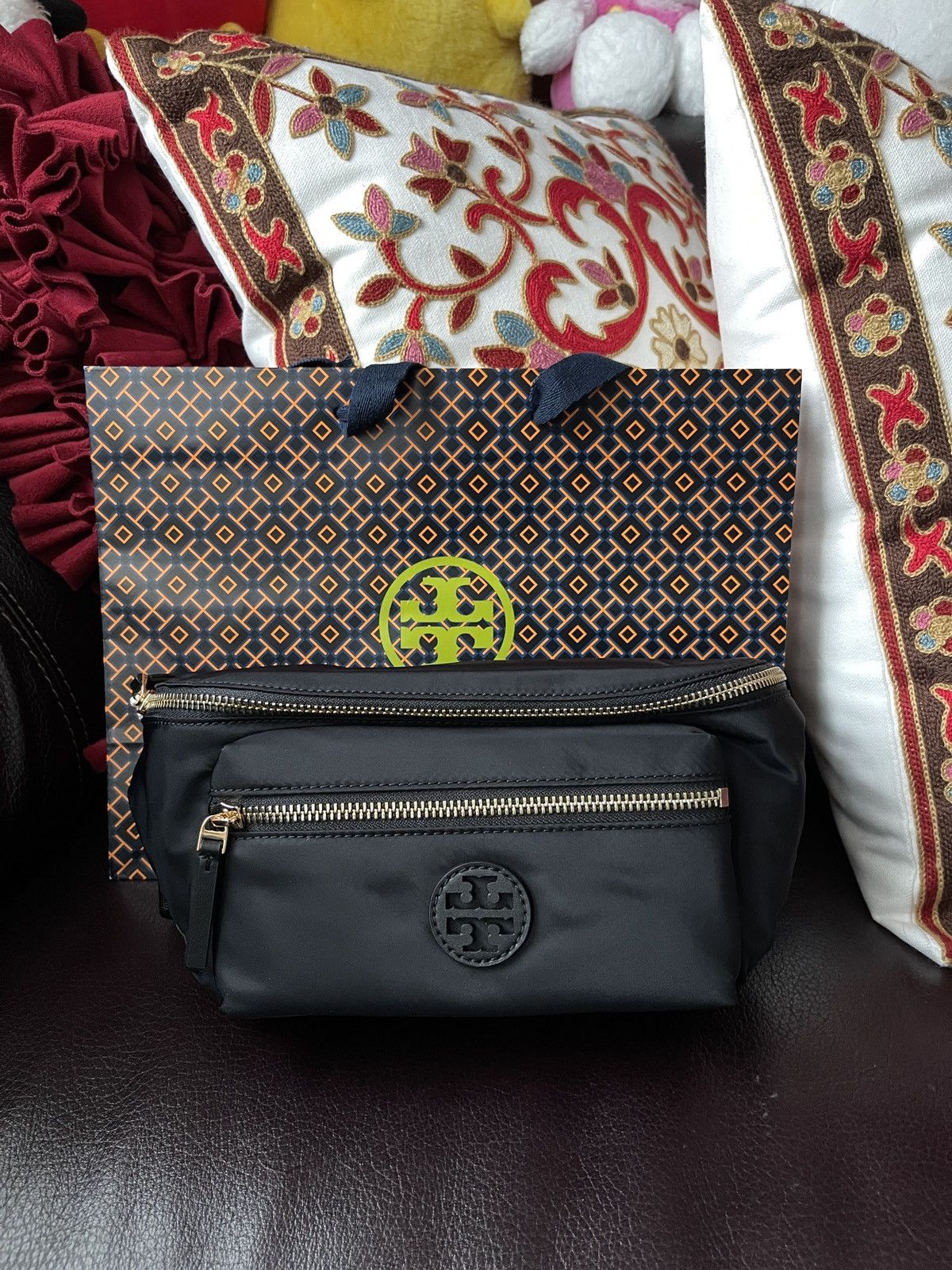 Tory Burch Latest New Tory Burch Black Nylon Belt Bag Sling Fanny Pack Size ONE SIZE - 4 Thumbnail