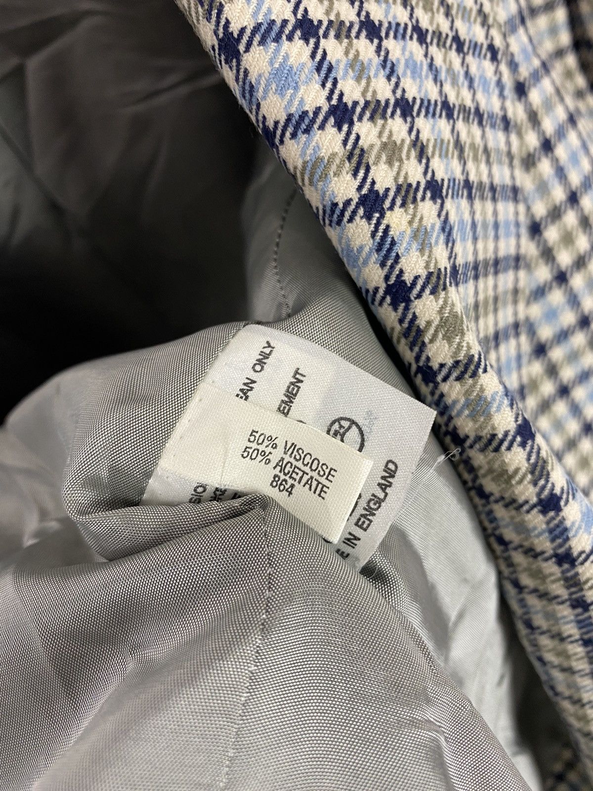 Aquascutum Aquascutum Wool Check Blazer Jacket Size S / US 4 / IT 40 - 9 Thumbnail