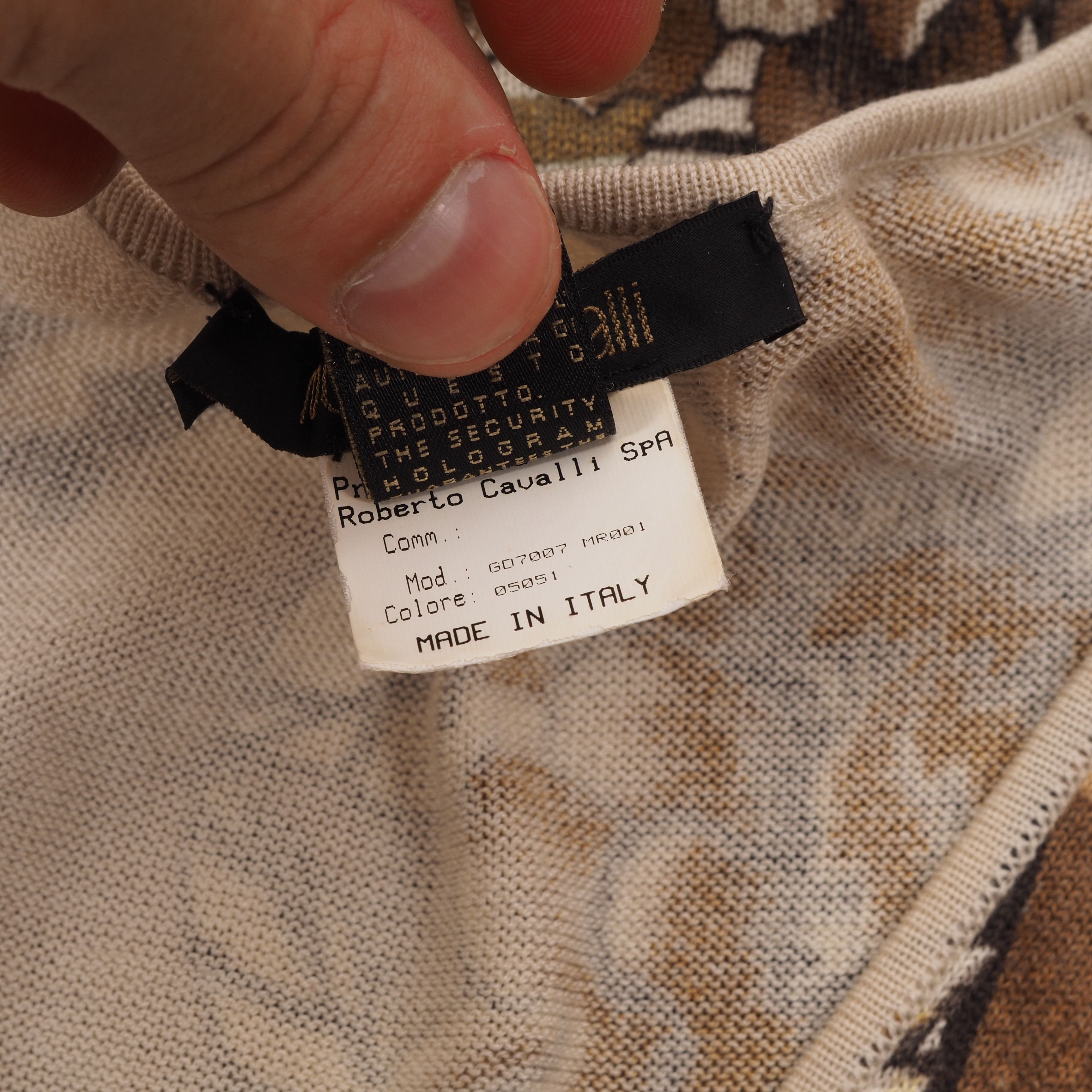 Roberto Cavalli Roberto Cavalli Vintage Wool Cashmere Knit Floral Tank Top Size S / US 4 / IT 40 - 7 Thumbnail