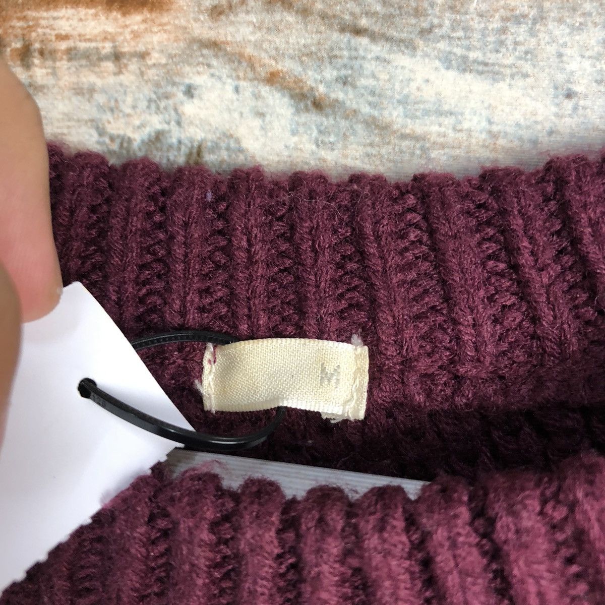 GU × Homespun Knitwear GU Maroon Knitwear #A2225 Size M / US 6-8 / IT 42-44 - 10 Thumbnail