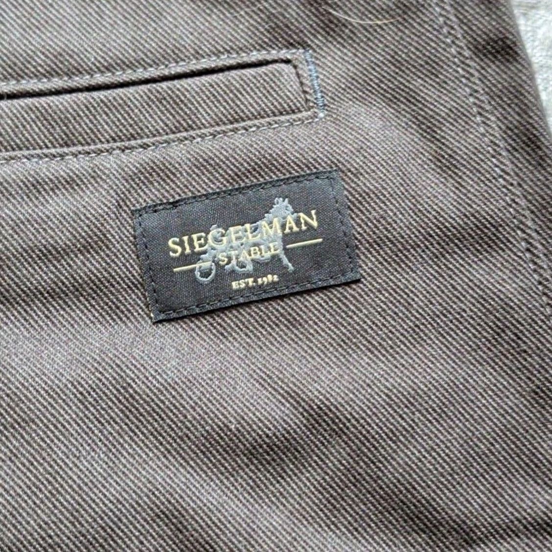 Siegelman Stable Pants Mens 30x29 Brown Canvas Chino Relaxed Fit Workwear Casual, Men's — image 5 of 6