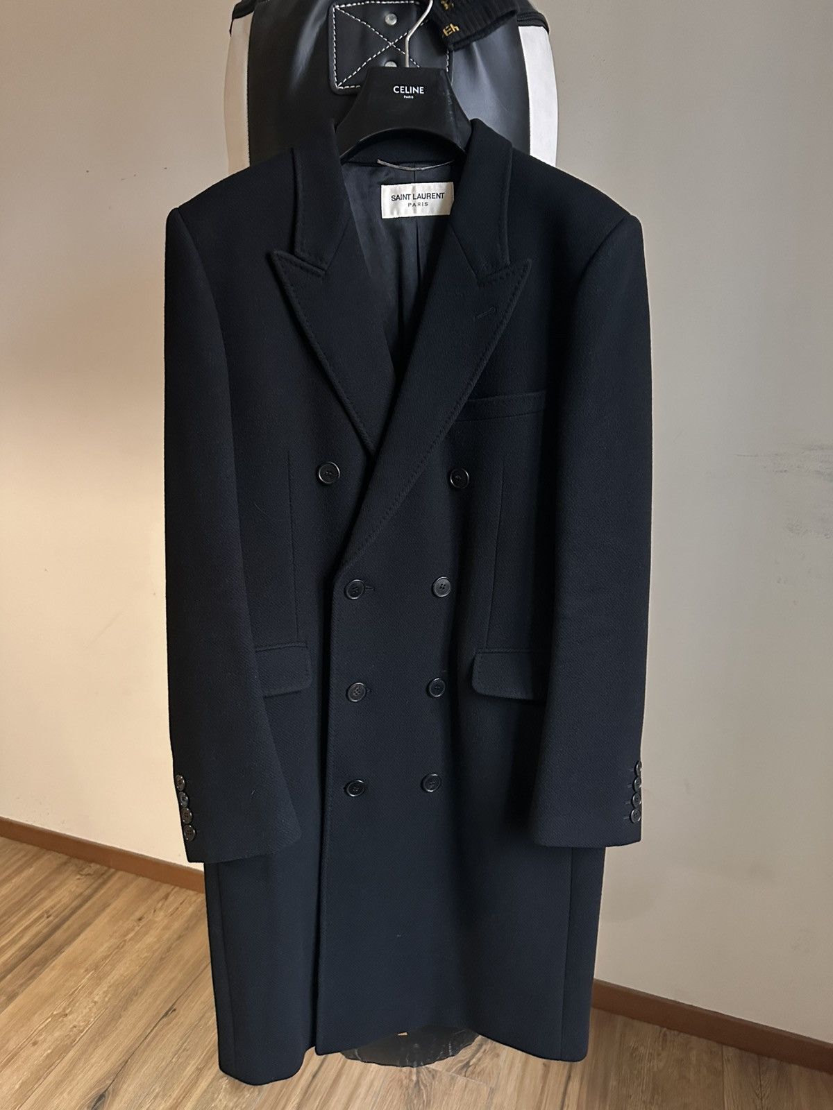 SAINT LAURENT FW13 コートサイズ50 Saint Laurent Paris Saint Laurent FW13 Runway Chesterfield Coat